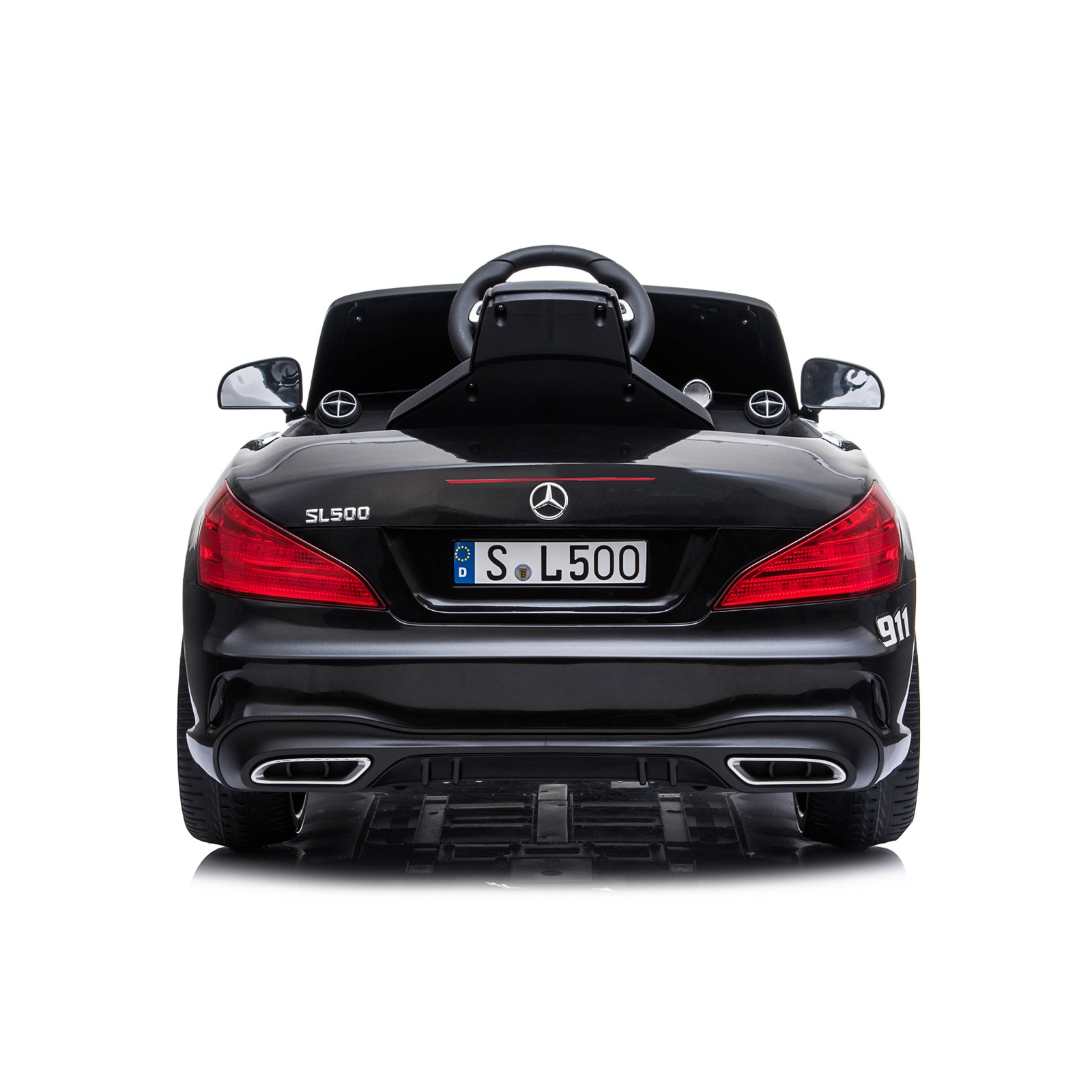 Електрическа полицейска кола Chipolino Mercedes SL500, черна — снимка 6