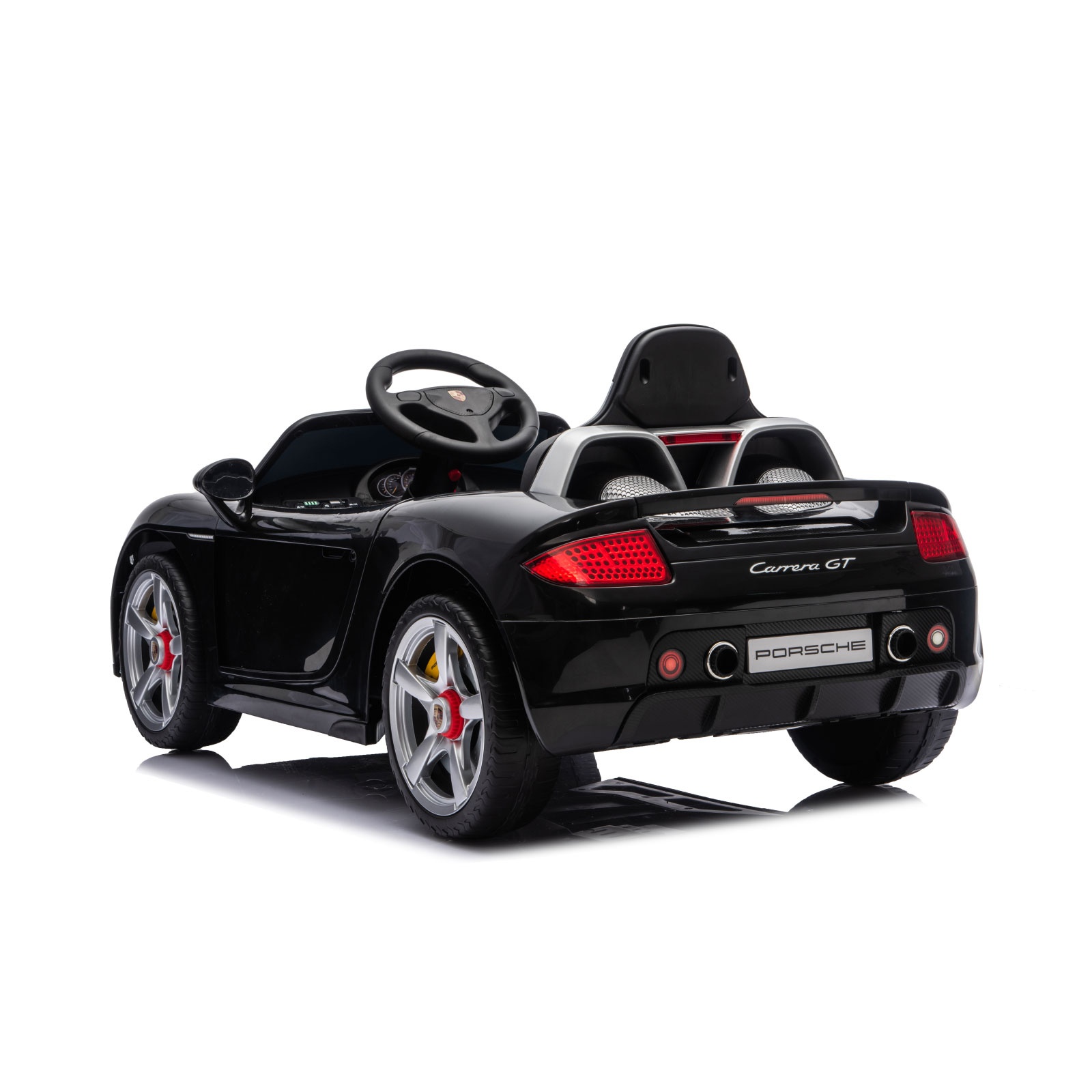 Електрическа кола Chipolino Porsche Carrera GT LUX, черна — снимка 5
