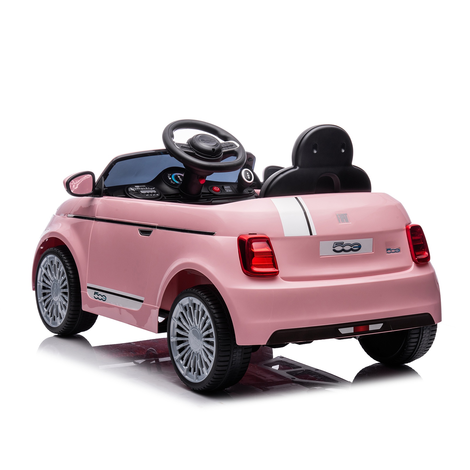 Електрическа кола Chipolino Fiat 500, розова
