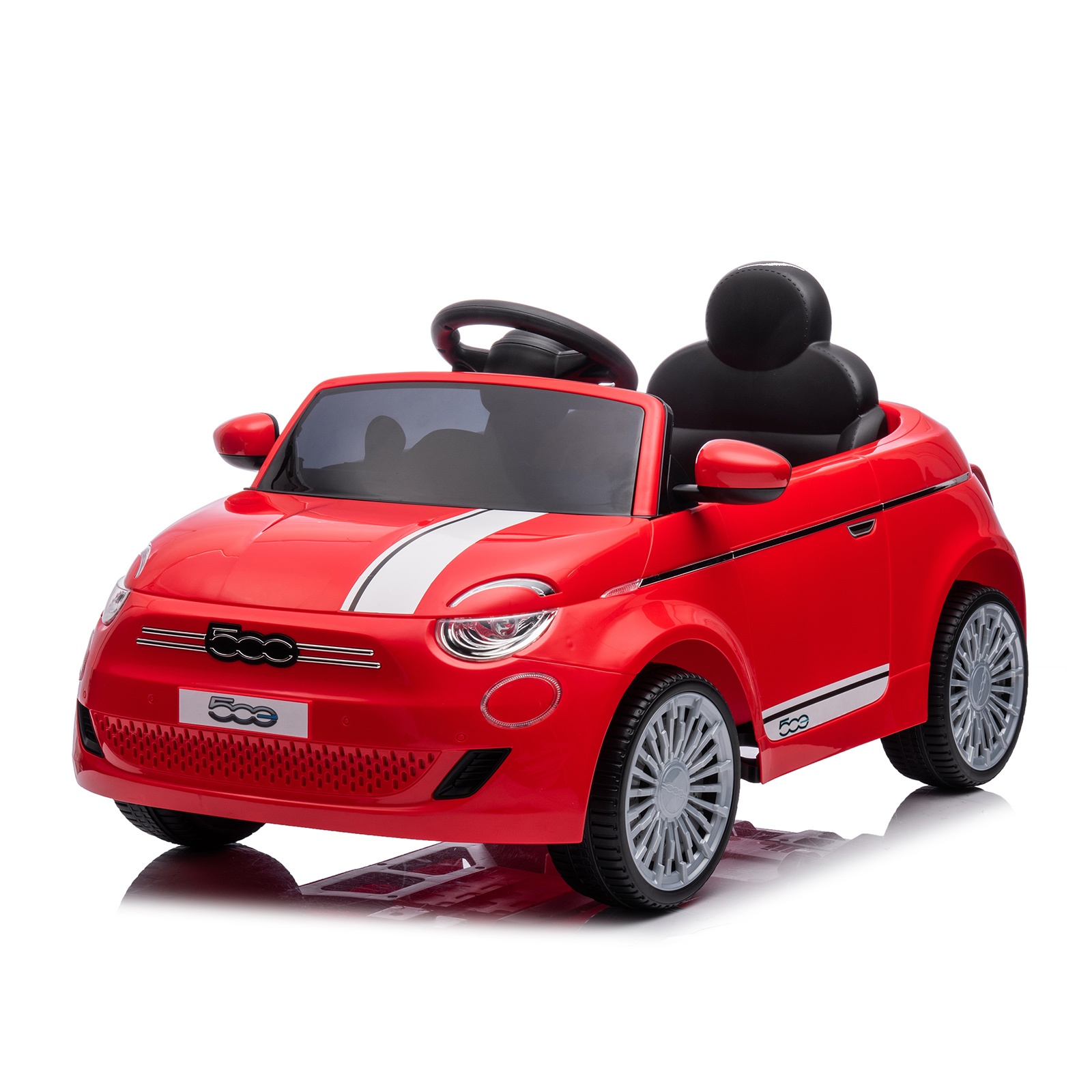 Електрическа кола Chipolino Fiat 500, червена