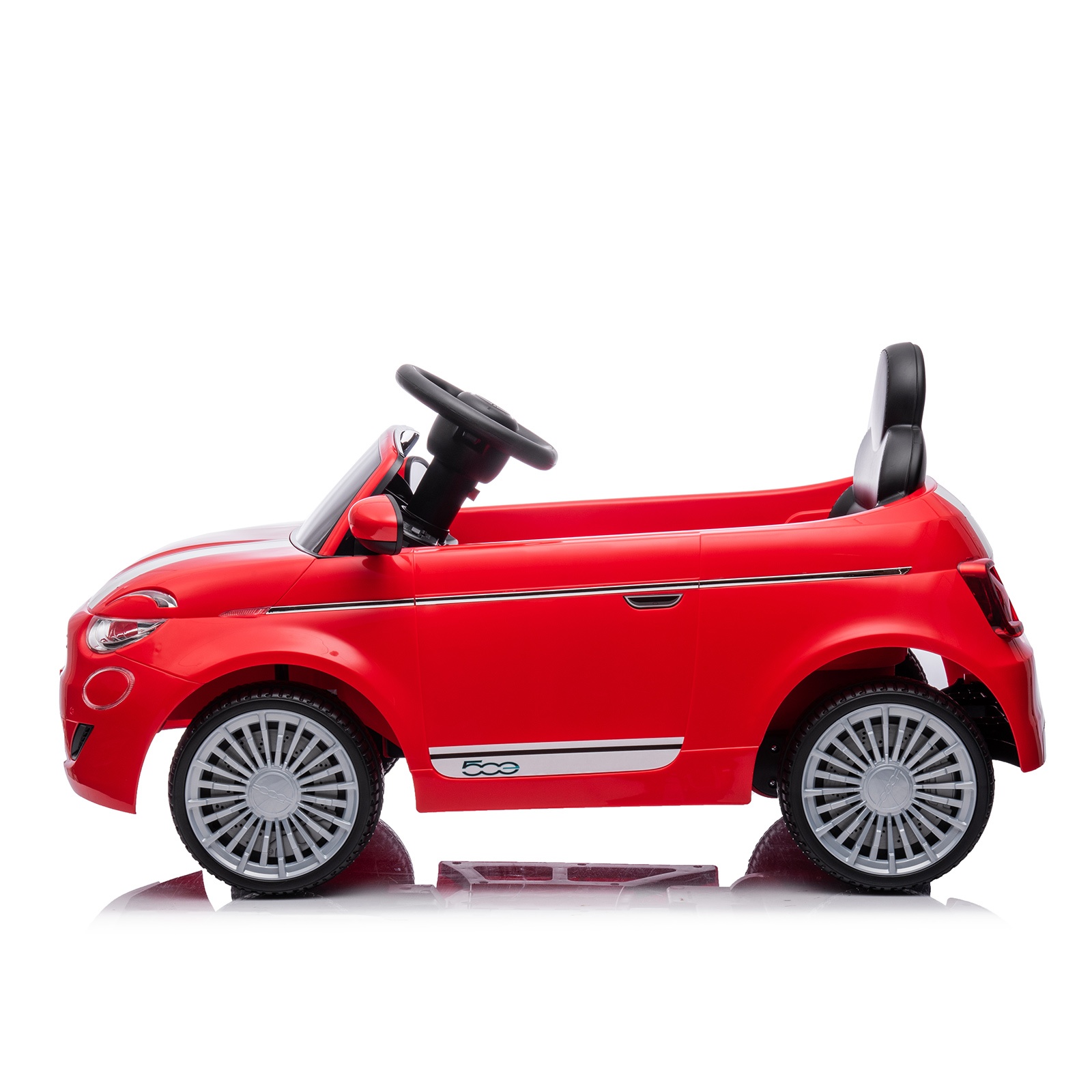 Електрическа кола Chipolino Fiat 500, червена