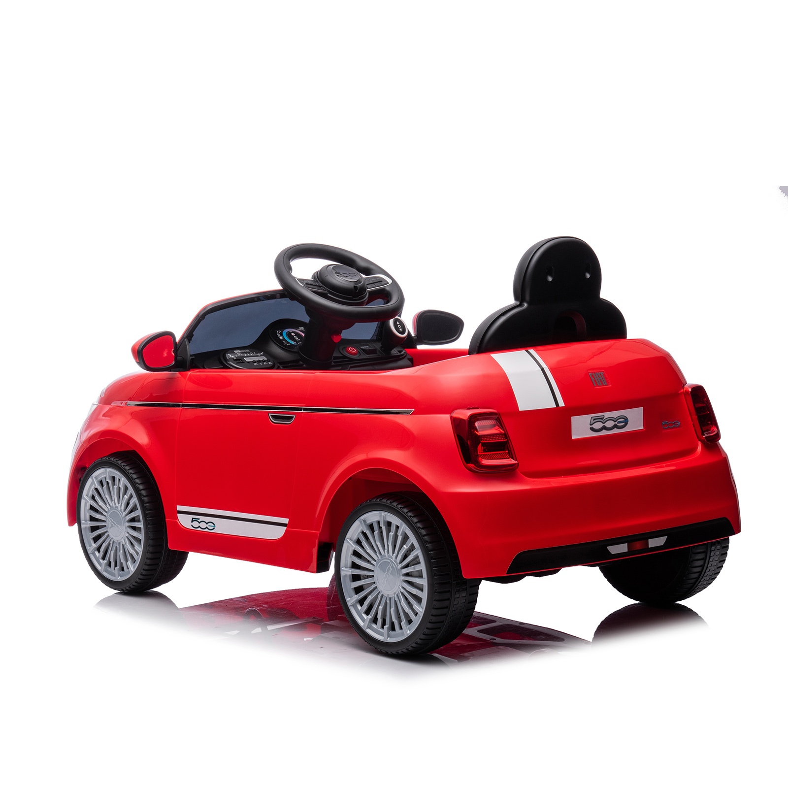 Електрическа кола Chipolino Fiat 500, червена