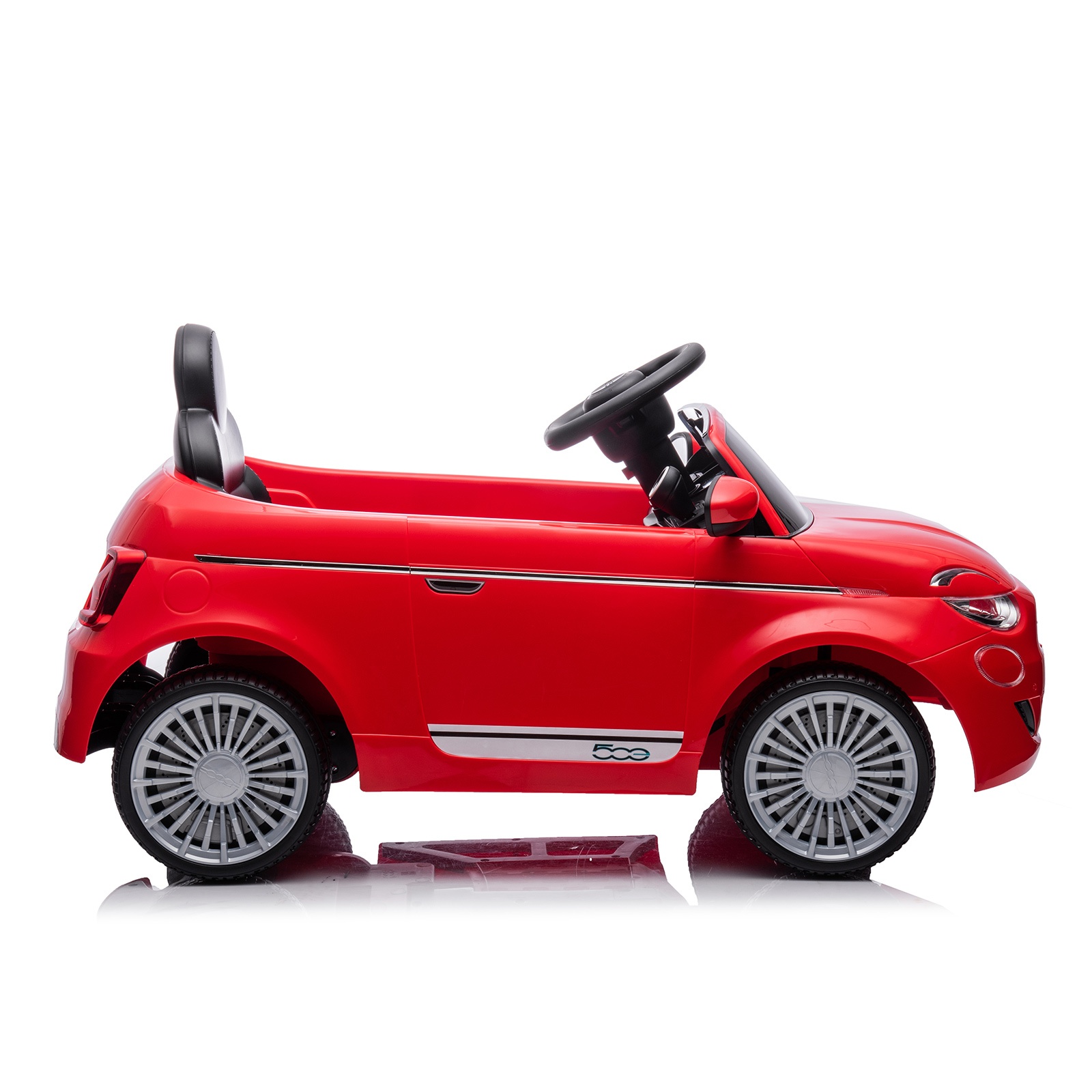Електрическа кола Chipolino Fiat 500, червена