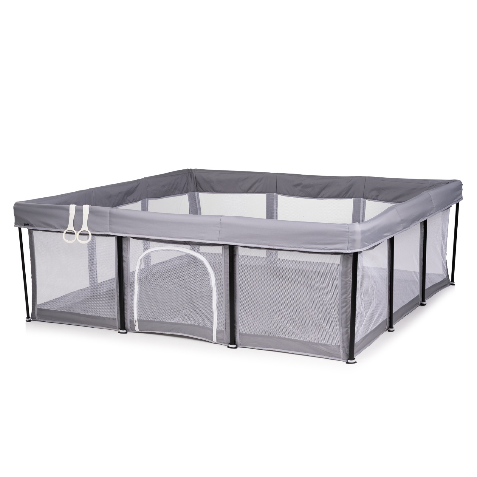 Сгъваема кошара за игра Chipolino Easy 180×180 см, сива