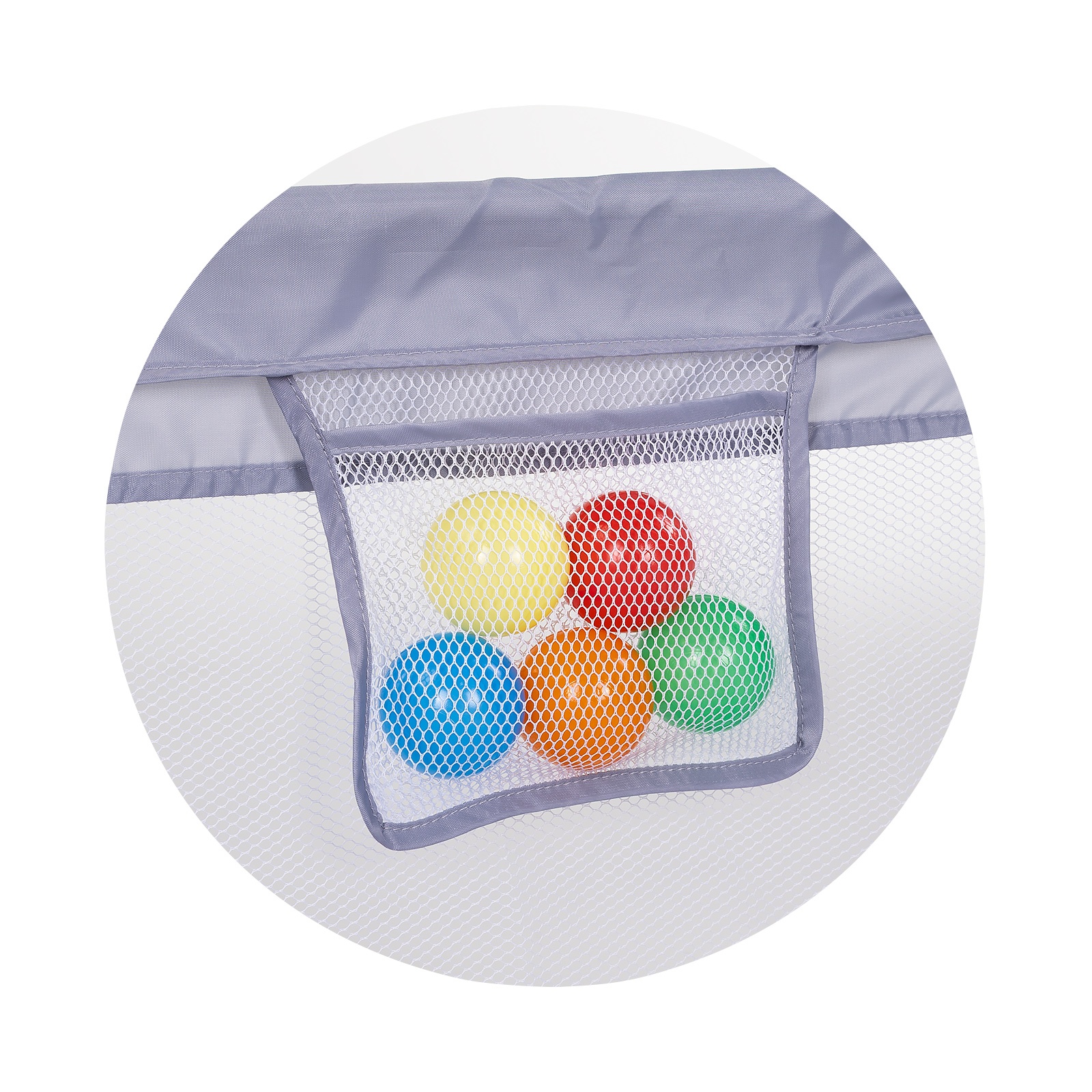 Сгъваема кошара за игра Chipolino Easy 180×180 см, сива