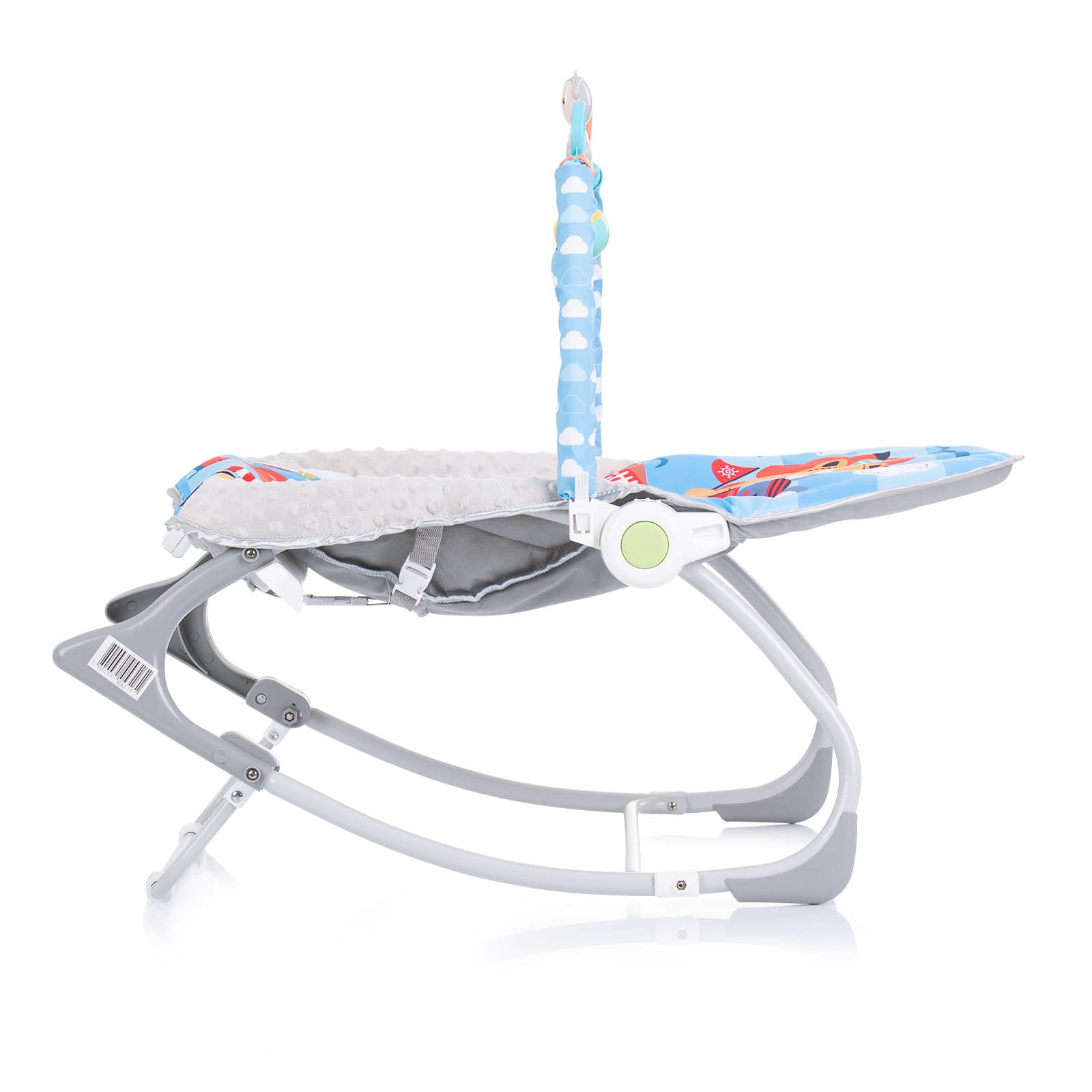 Музикален шезлонг Chipolino Baby Spa син