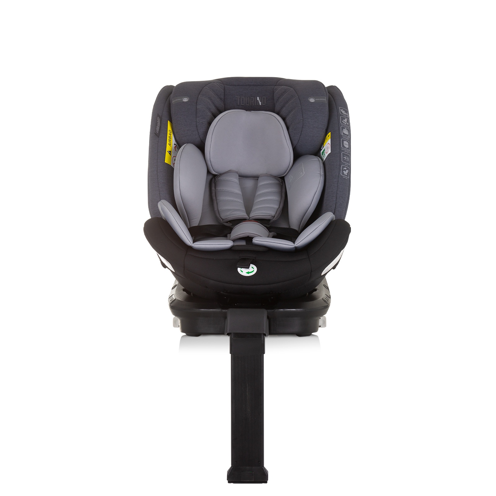 Столче за кола Chipolino Tourino i-Size 40–150 см, сив микс — снимка 4
