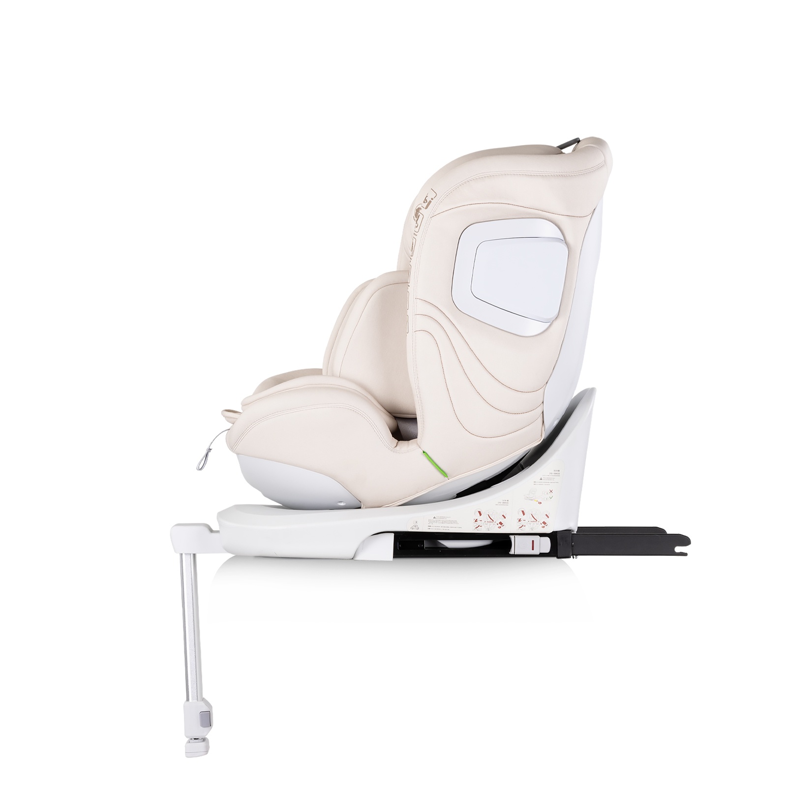 Столче за кола Chipolino Clima Air i-Size 40–150 см, бишкота — снимка 5