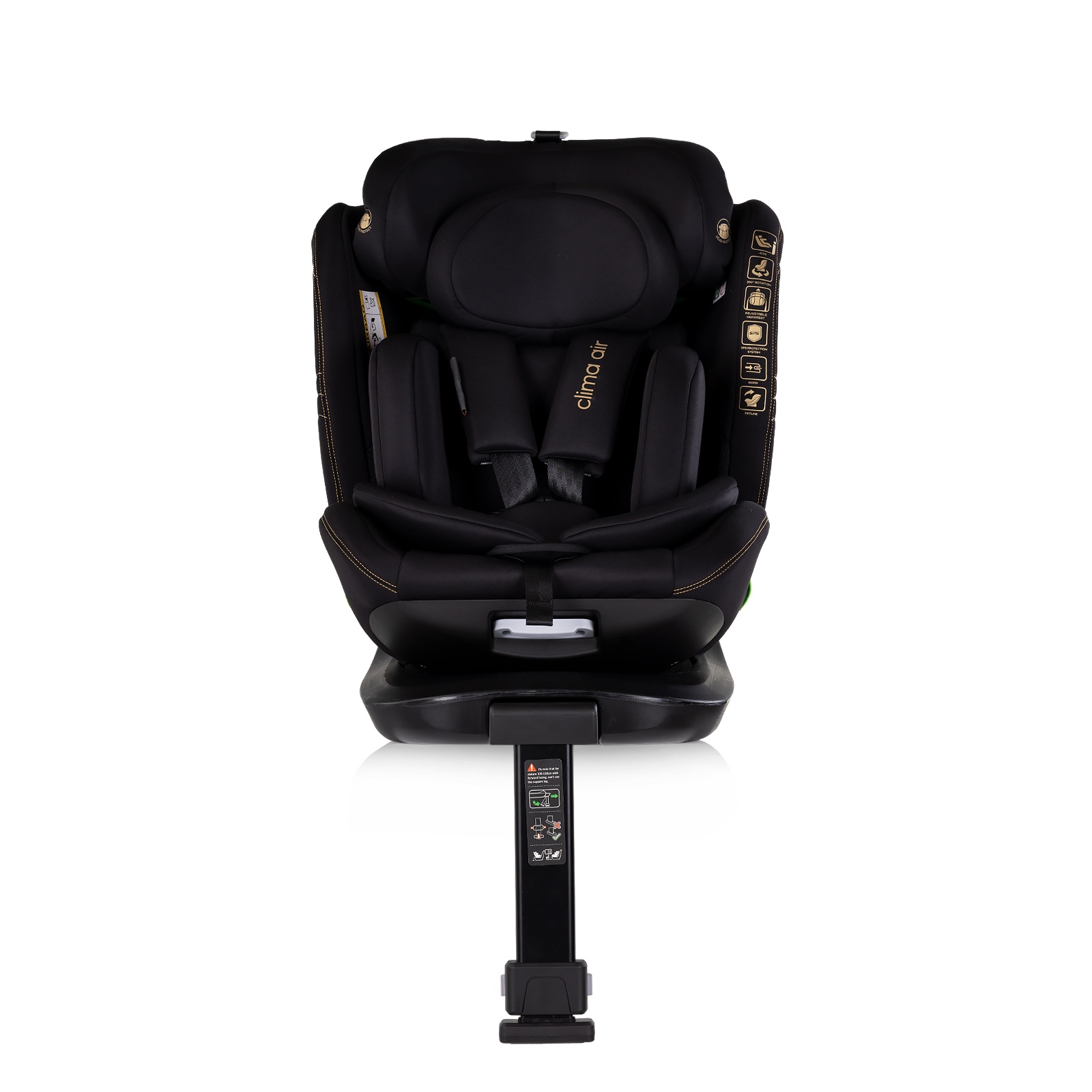 Столче за кола Chipolino Clima Air i-Size 40–150 см, къпина — снимка 4