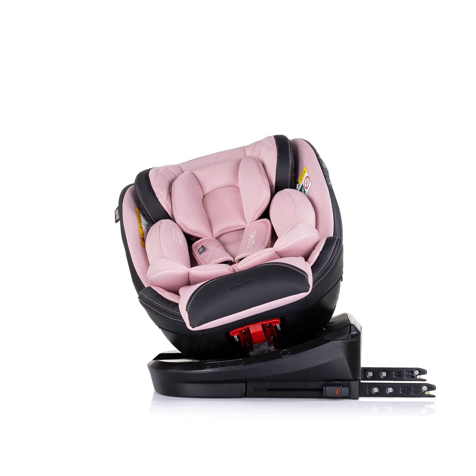 Столче за кола Chipolino Hypnotic i-Size 40–150 см, розов маршмелоу — снимка 7