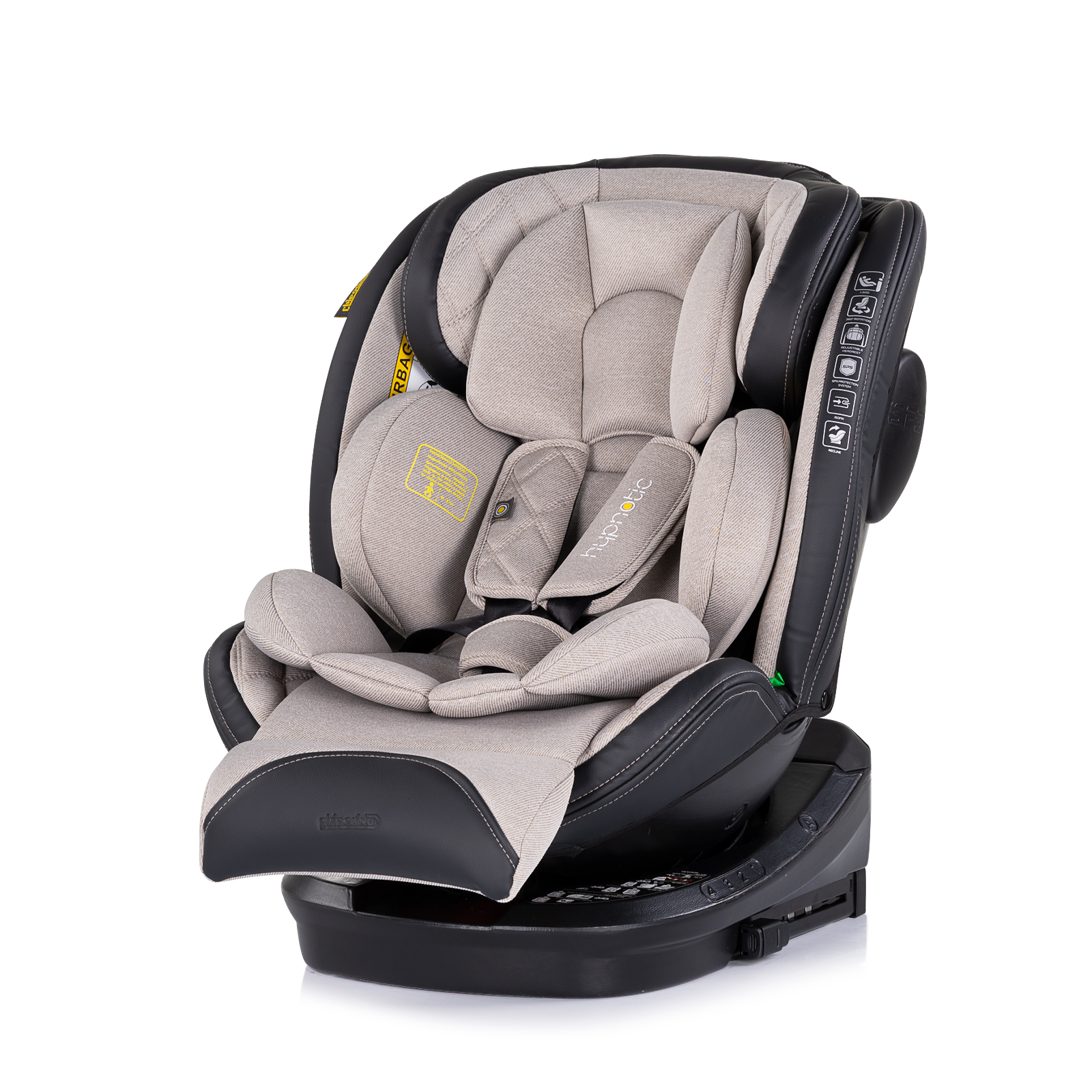 Столче за кола Chipolino Hypnotic i-Size 40–150 см, тирамису