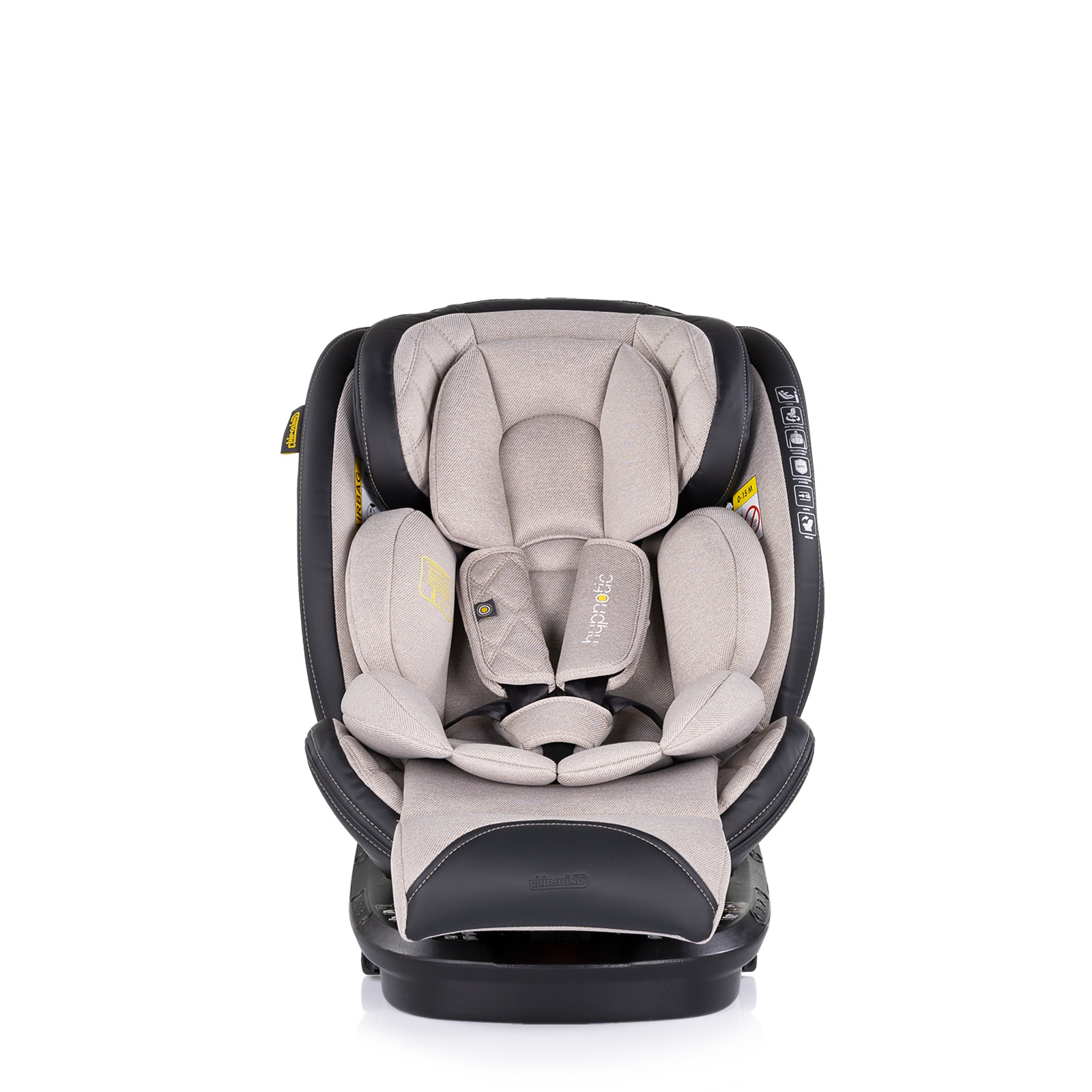 Столче за кола Chipolino Hypnotic i-Size 40–150 см, тирамису — снимка 3