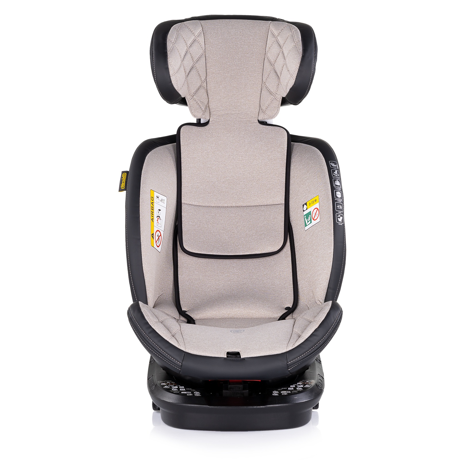Столче за кола Chipolino Hypnotic i-Size 40–150 см, тирамису — снимка 4