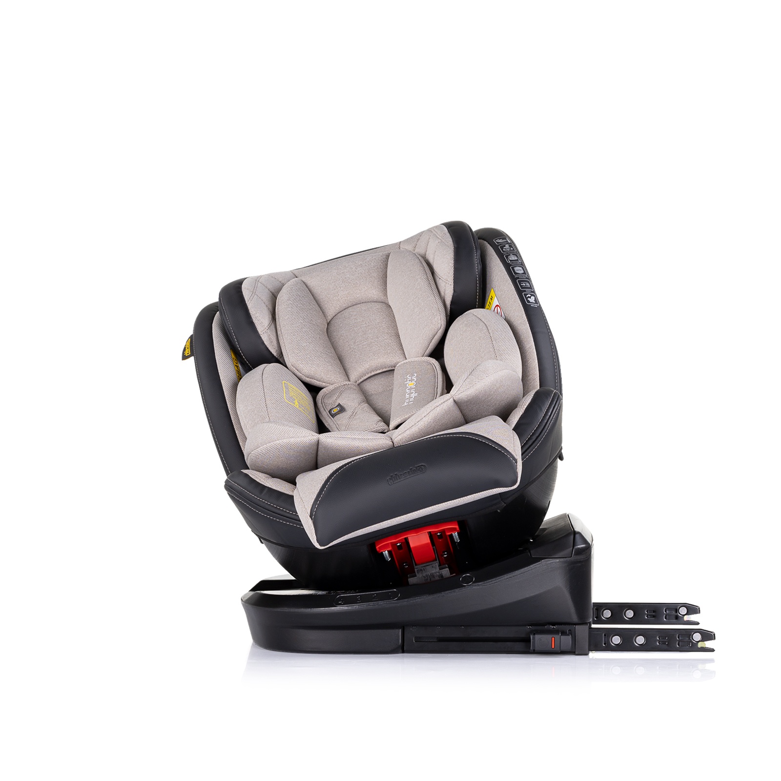 Столче за кола Chipolino Hypnotic i-Size 40–150 см, тирамису — снимка 7
