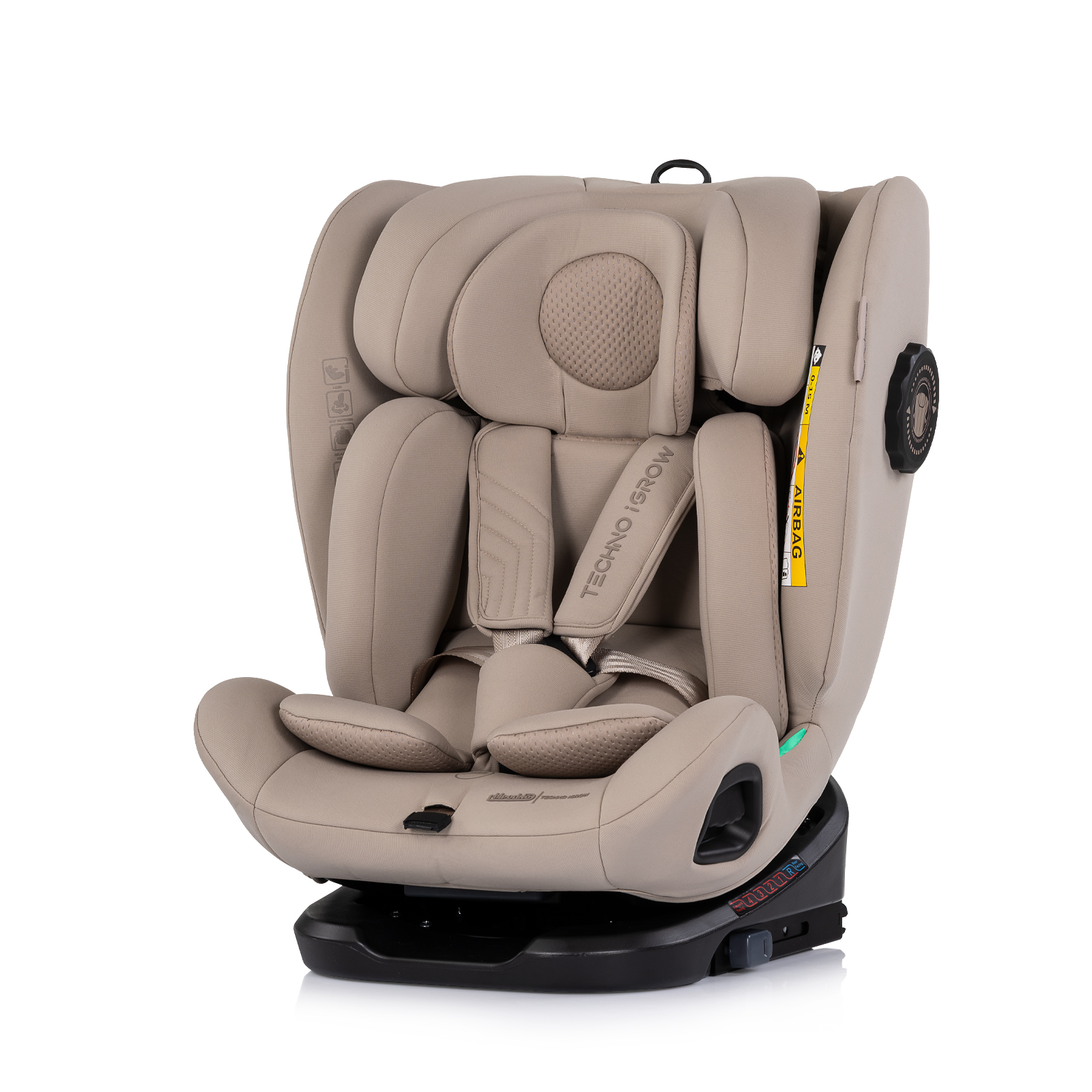 Столче за кола Chipolino Techno iGrow i-Size 40–150 см, лате