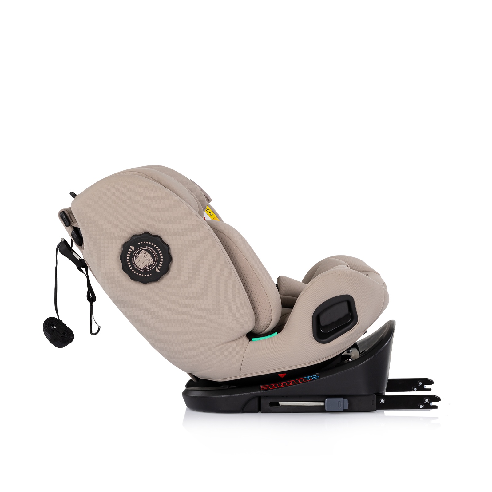 Столче за кола Chipolino Techno iGrow i-Size 40–150 см, лате — снимка 10