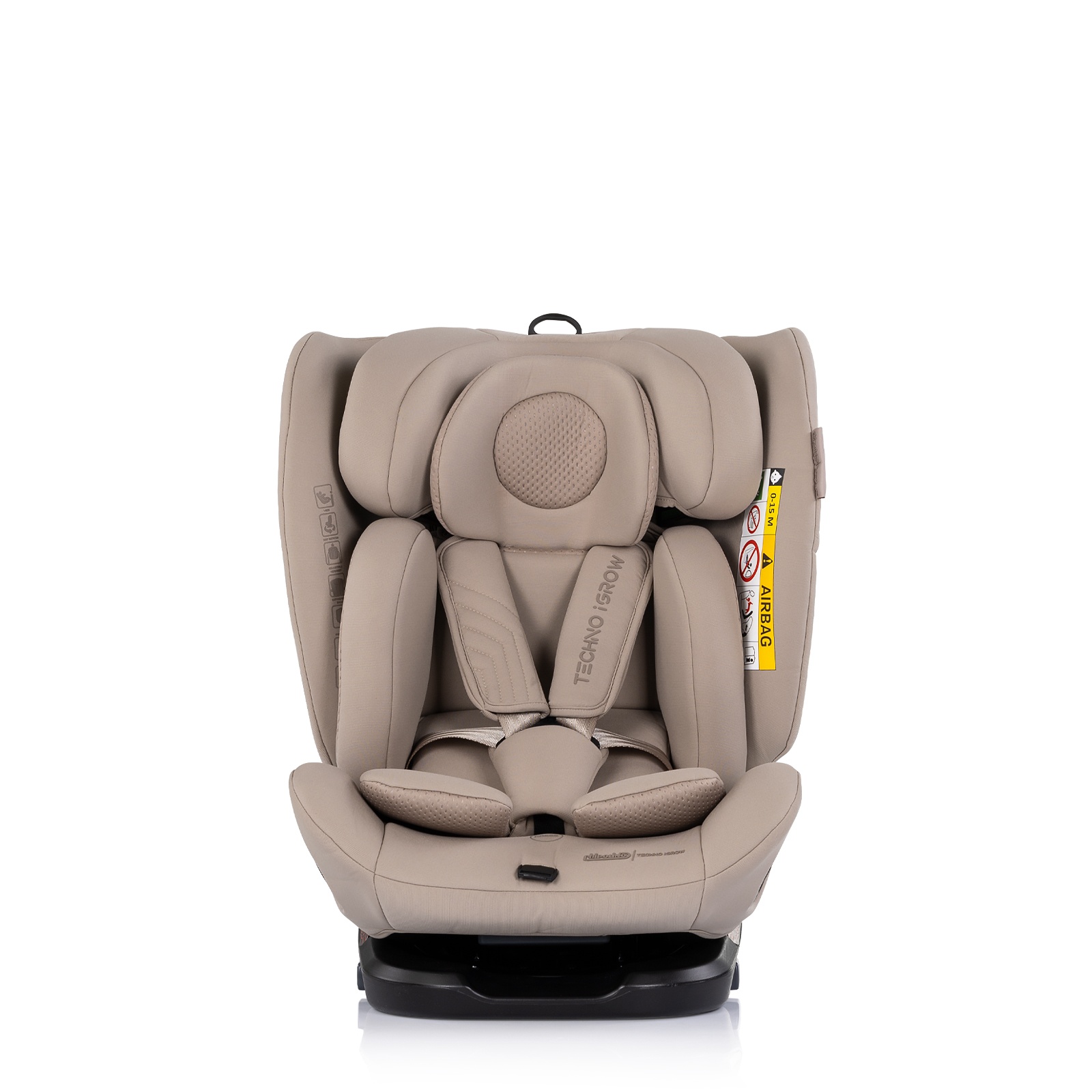 Столче за кола Chipolino Techno iGrow i-Size 40–150 см, лате — снимка 3