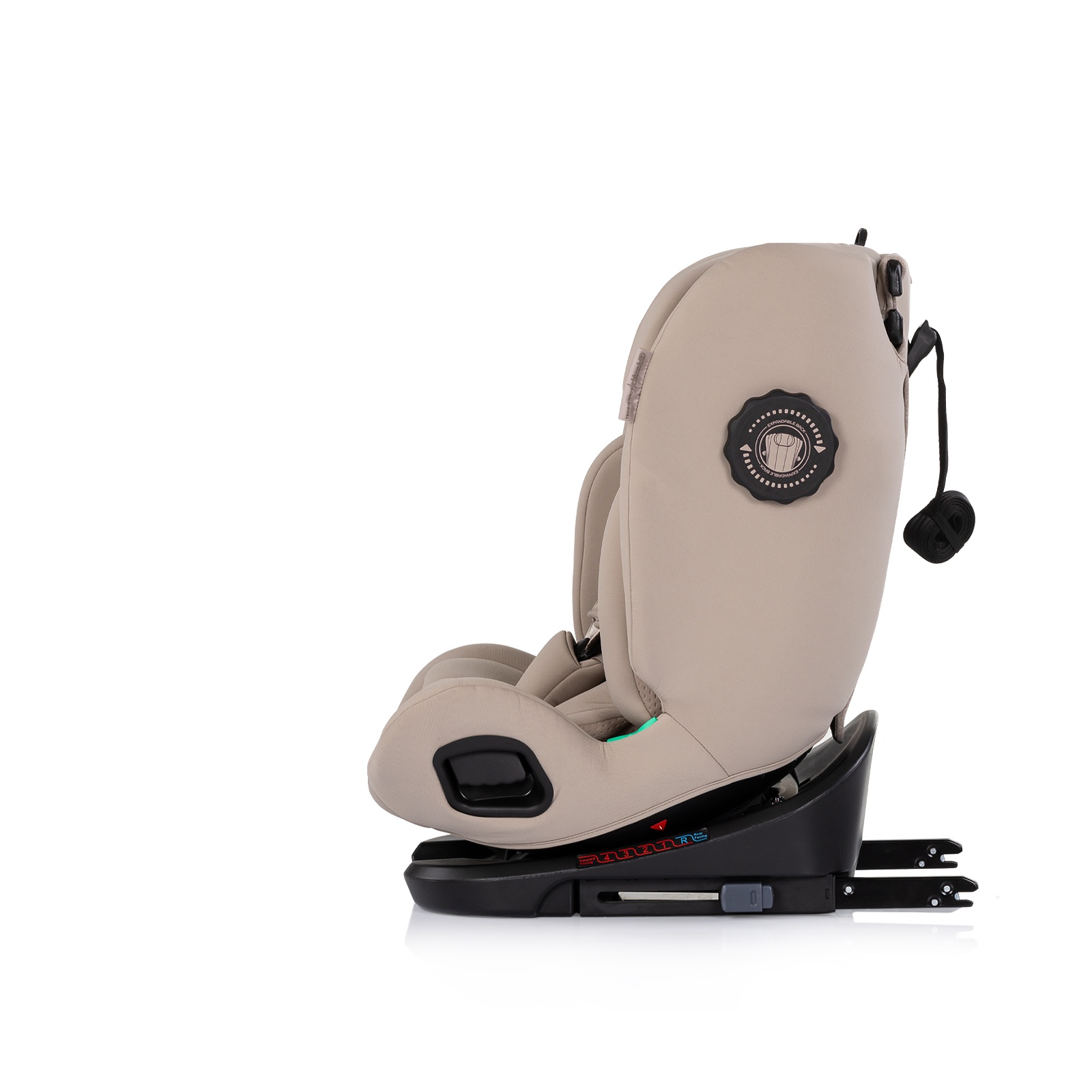 Столче за кола Chipolino Techno iGrow i-Size 40–150 см, лате — снимка 6