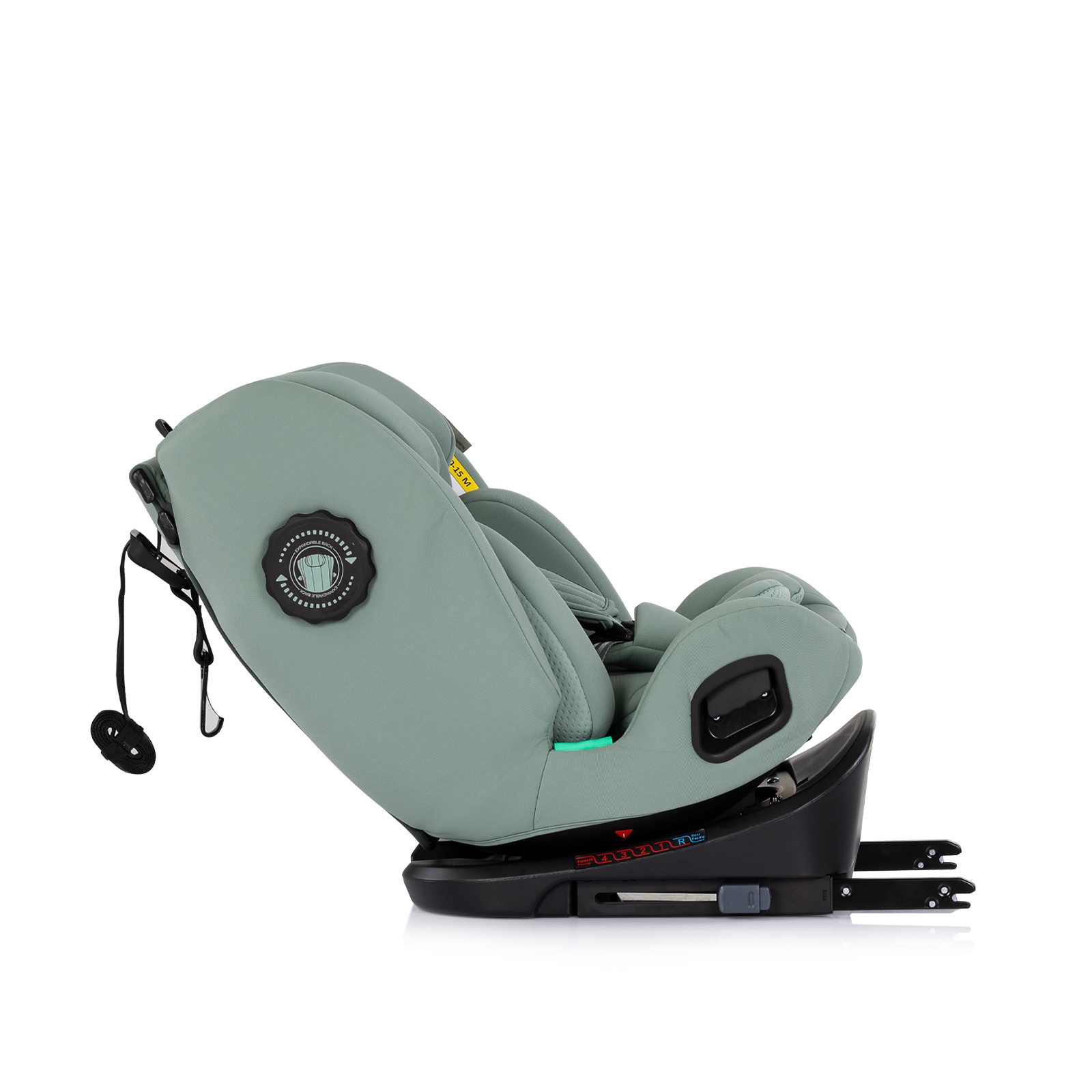 Столче за кола Chipolino Techno iGrow i-Size 40–150 см, матча — снимка 10
