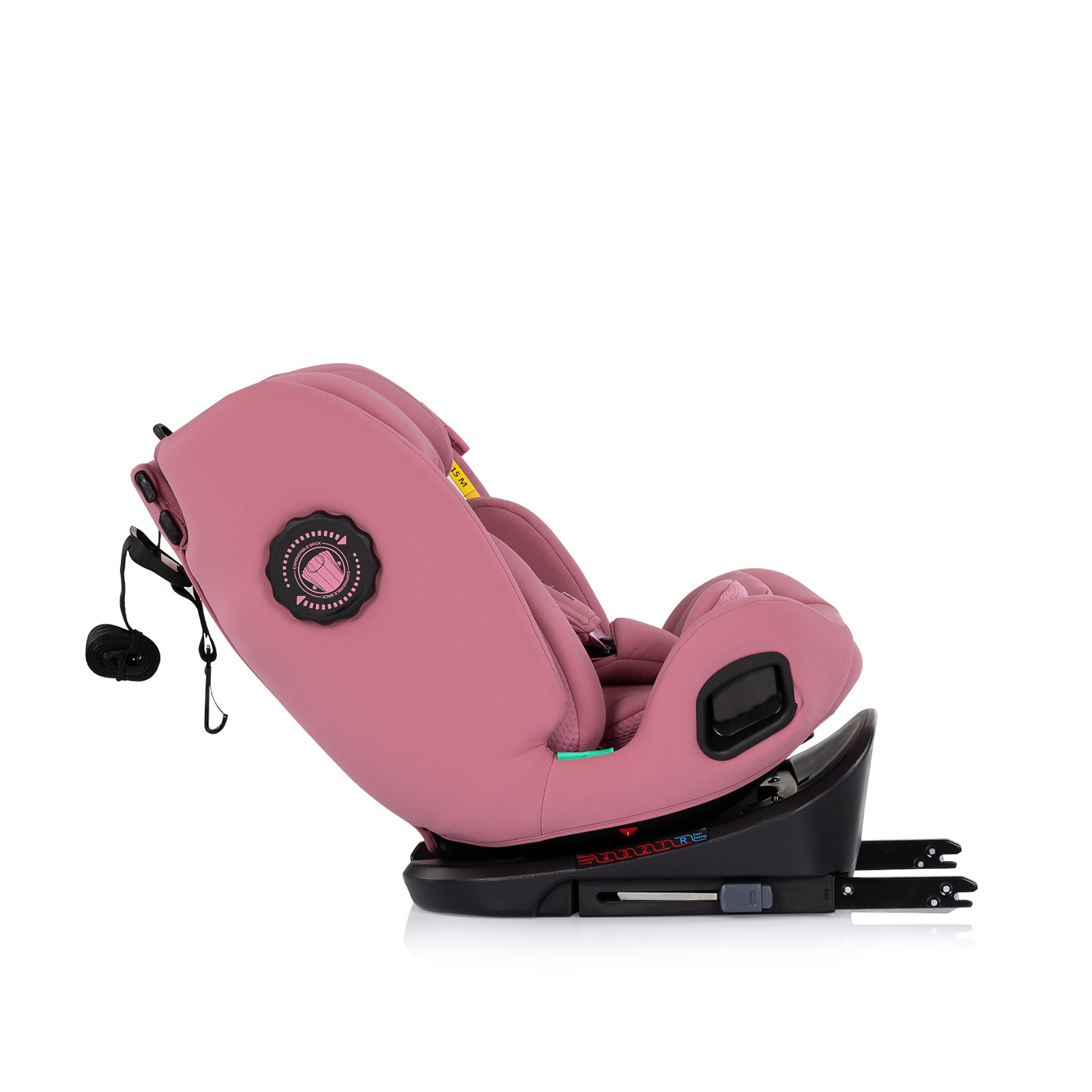 Столче за кола Chipolino Techno iGrow i-Size 40–150 см, пудрено розово — снимка 10