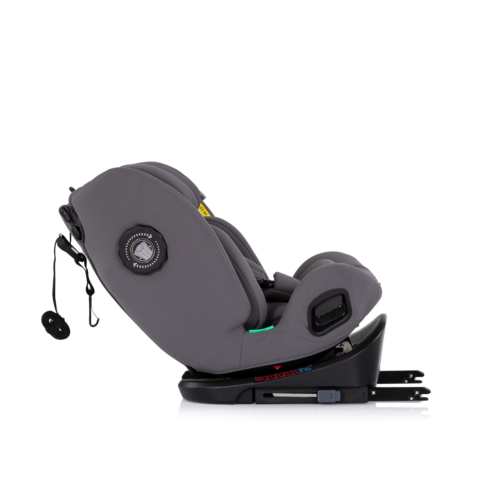 Столче за кола Chipolino Techno iGrow i-Size 40–150 см, графит — снимка 10