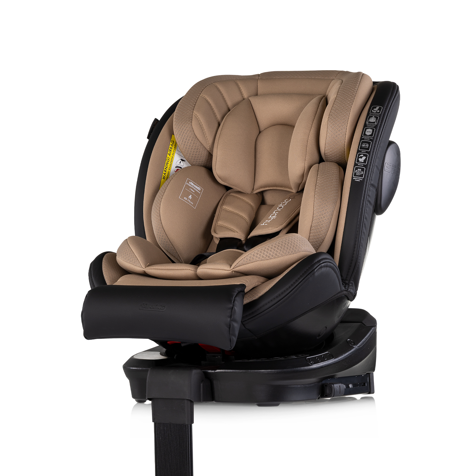 Столче за кола Chipolino Hypnotic Plus i-Size 40–150 см, лате