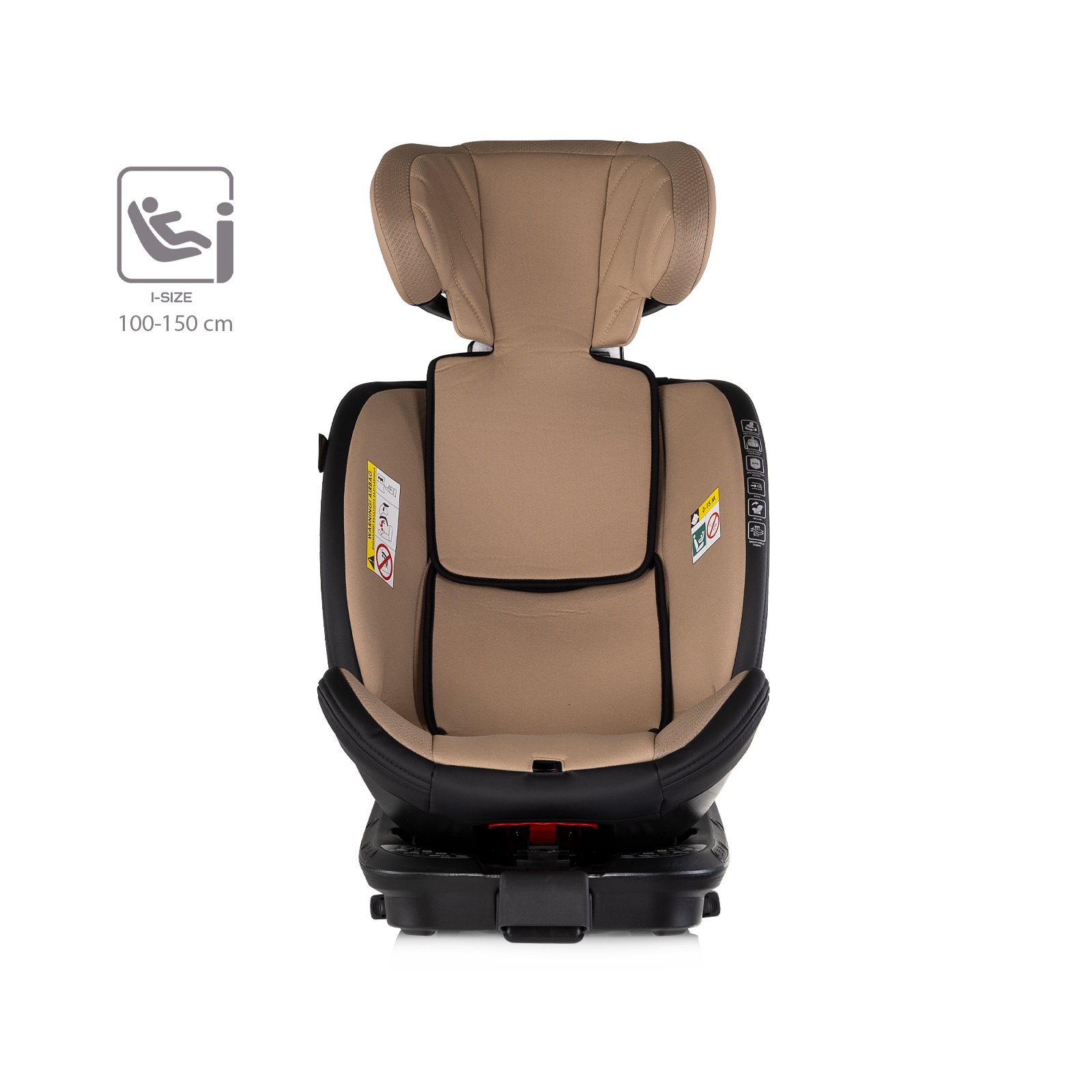 Столче за кола Chipolino Hypnotic Plus i-Size 40–150 см, лате — снимка 10