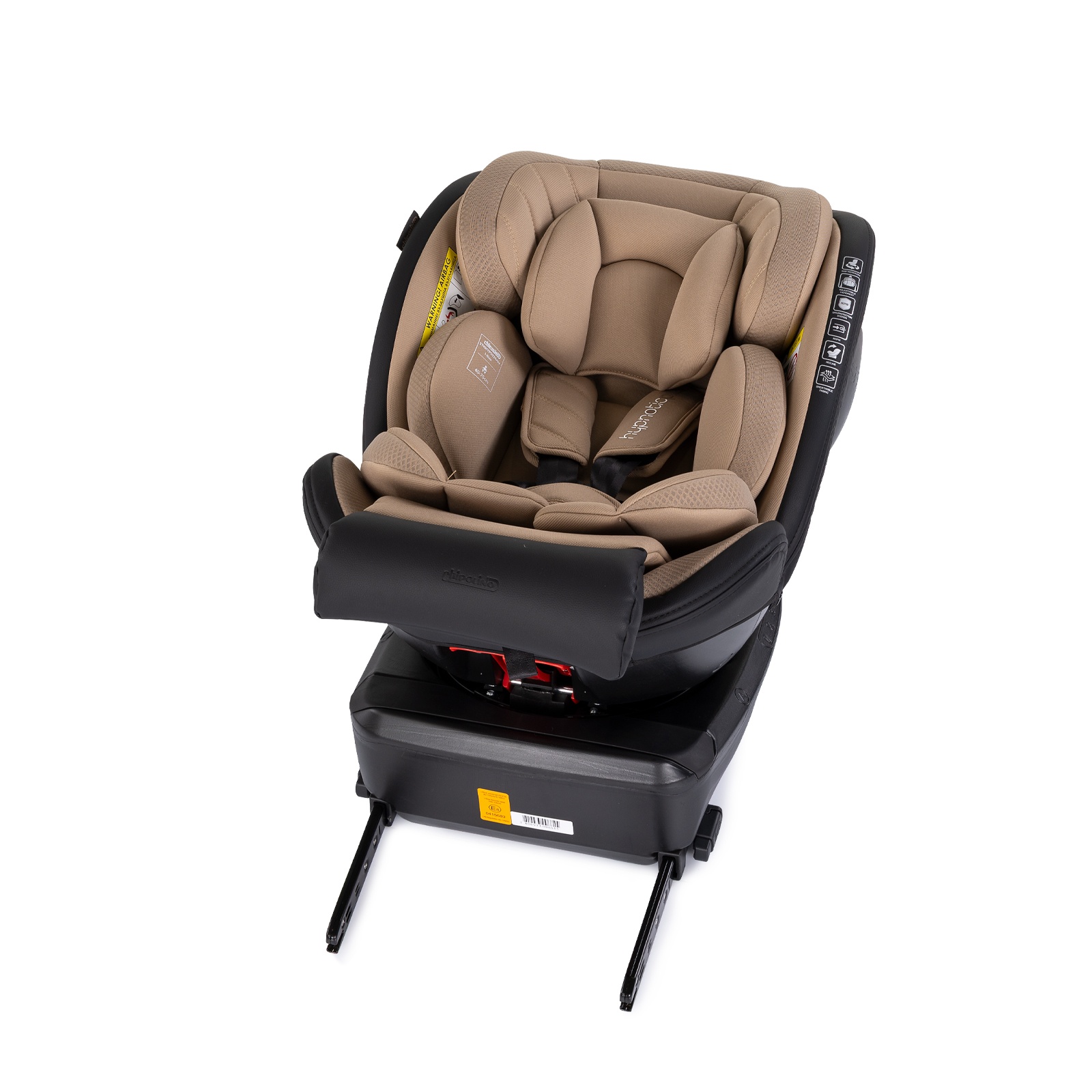 Столче за кола Chipolino Hypnotic Plus i-Size 40–150 см, лате — снимка 11