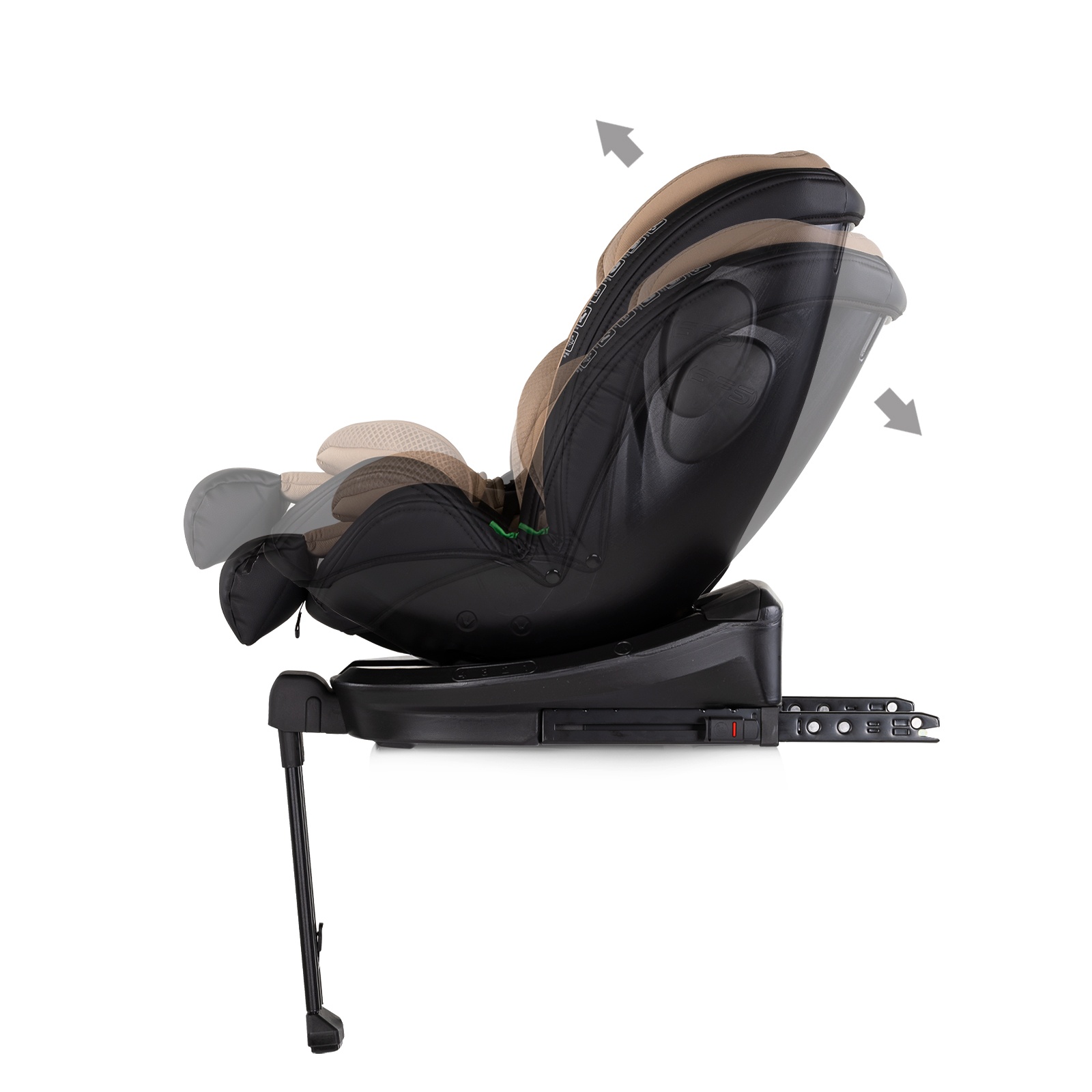Столче за кола Chipolino Hypnotic Plus i-Size 40–150 см, лате — снимка 5