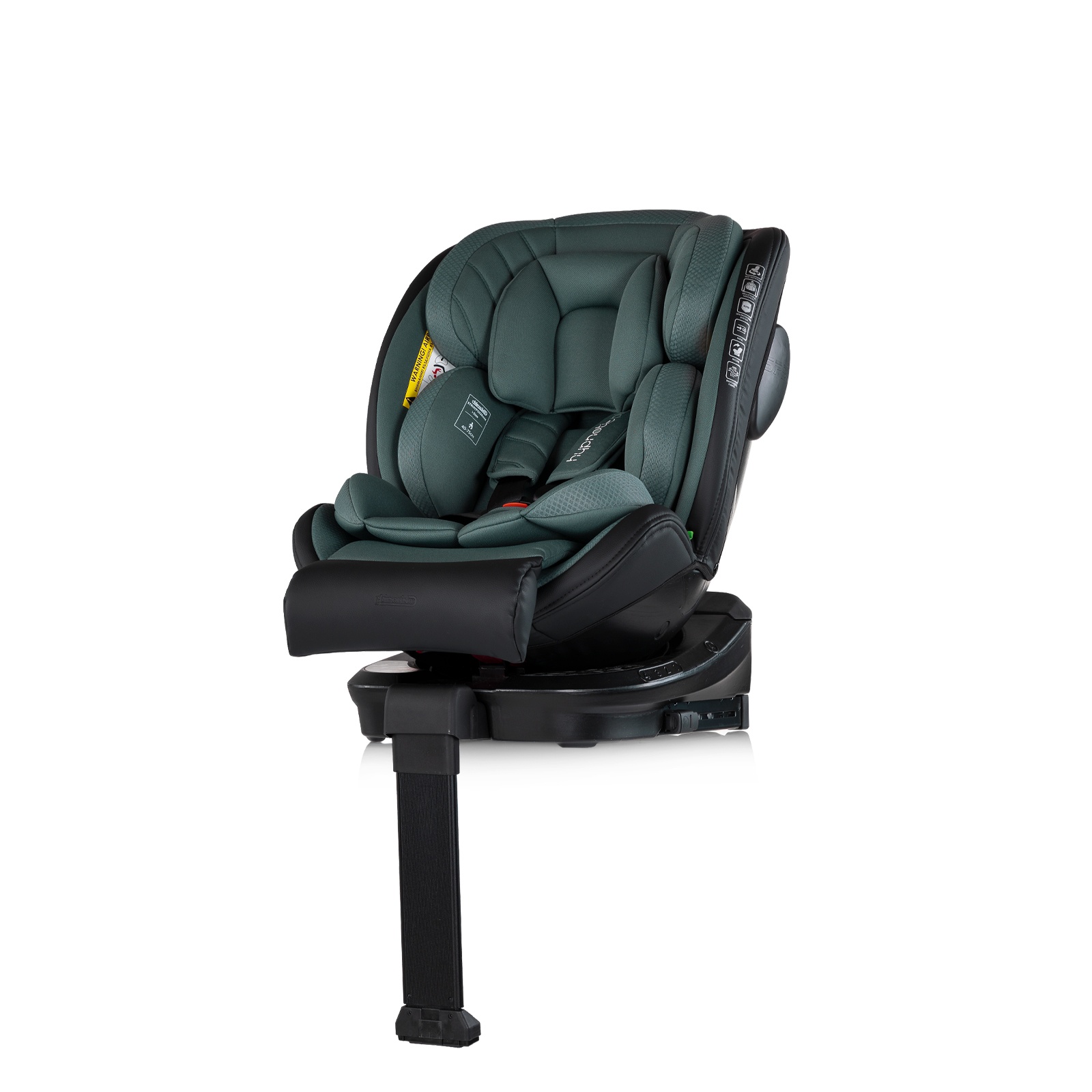Столче за кола Chipolino Hypnotic Plus i-Size 40–150 см, зелено — снимка 3