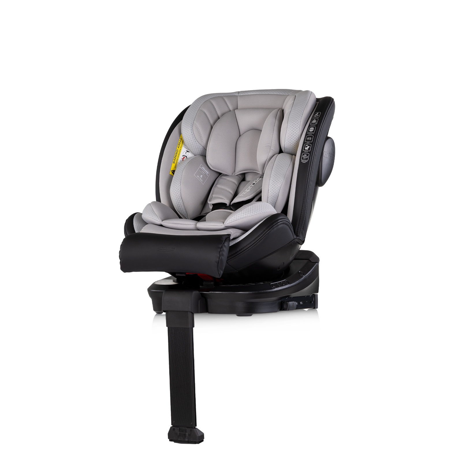 Столче за кола Chipolino Hypnotic Plus i-Size 40–150 см, платина — снимка 3