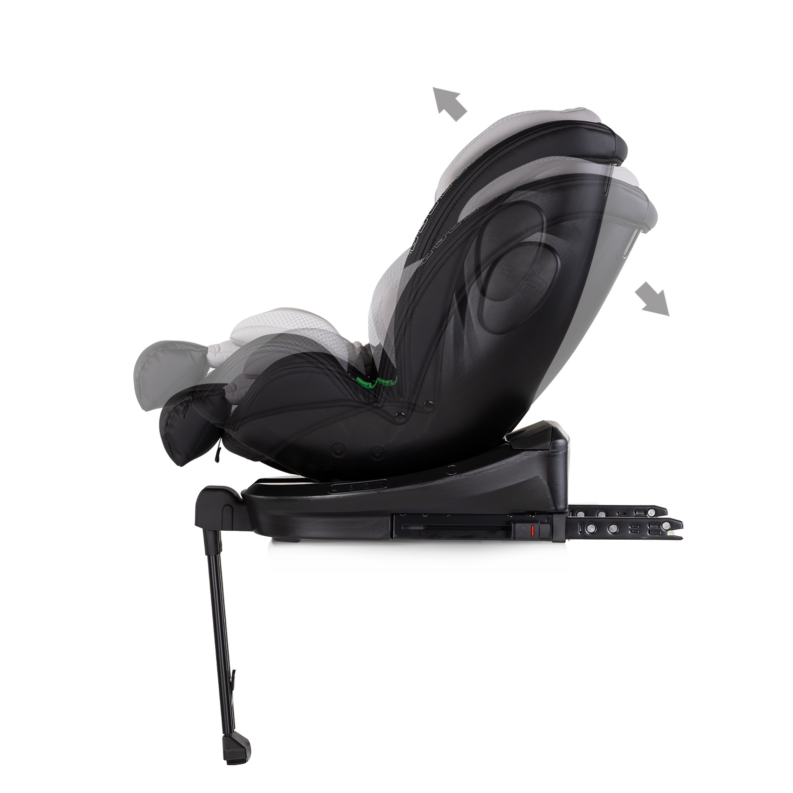 Столче за кола Chipolino Hypnotic Plus i-Size 40–150 см, платина — снимка 6