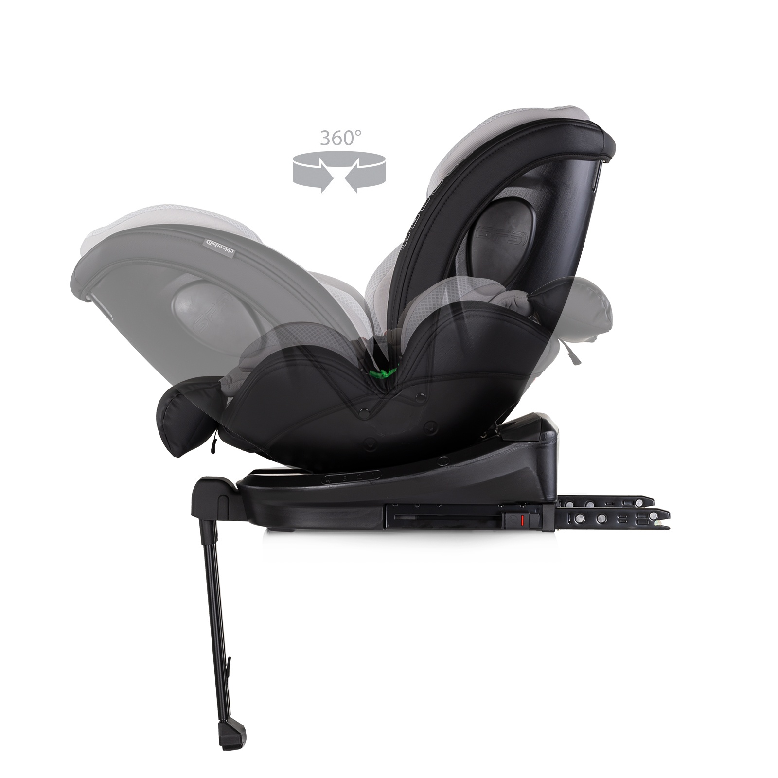 Столче за кола Chipolino Hypnotic Plus i-Size 40–150 см, платина — снимка 8