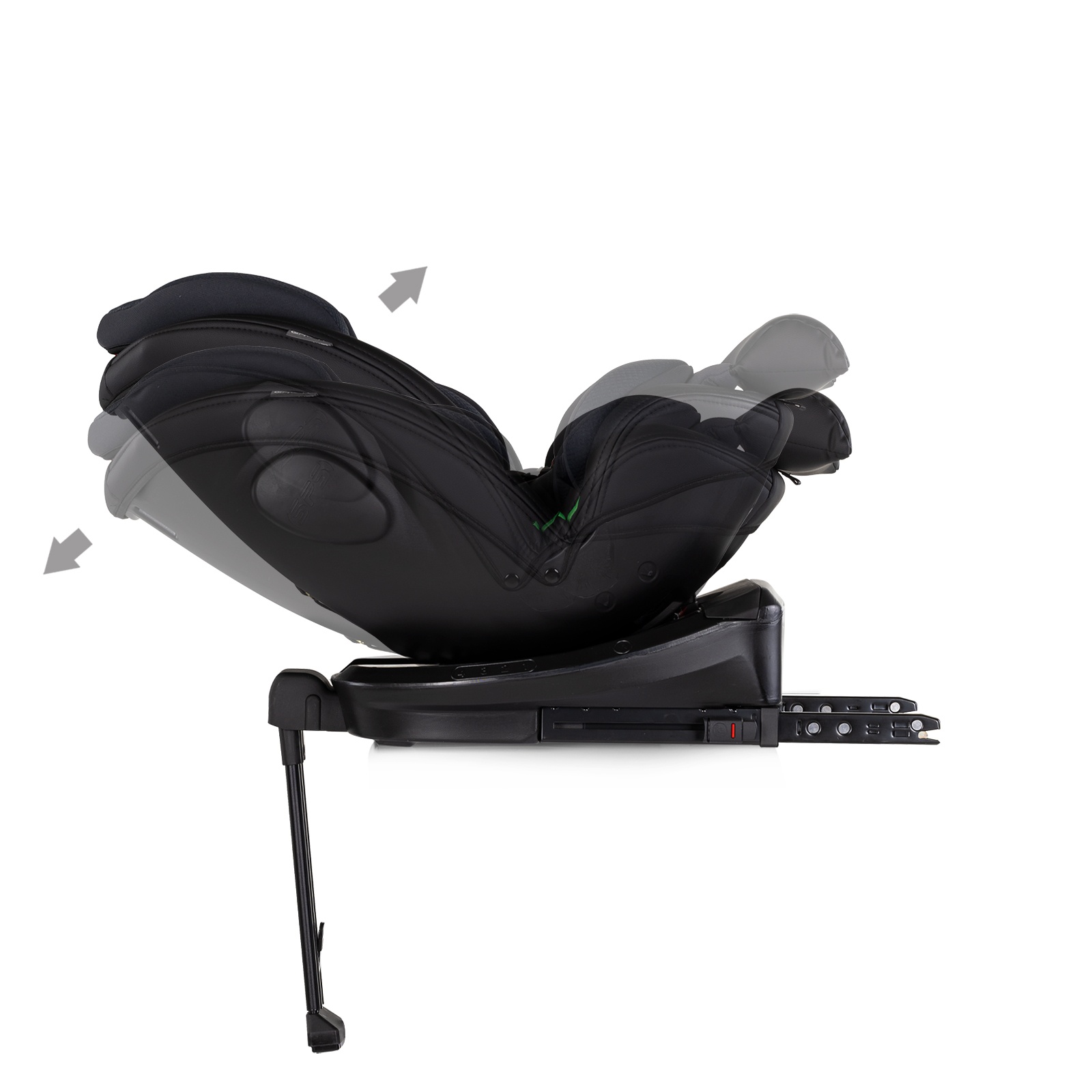 Столче за кола Chipolino Hypnotic Plus i-Size 40–150 см, тъмносиво — снимка 10