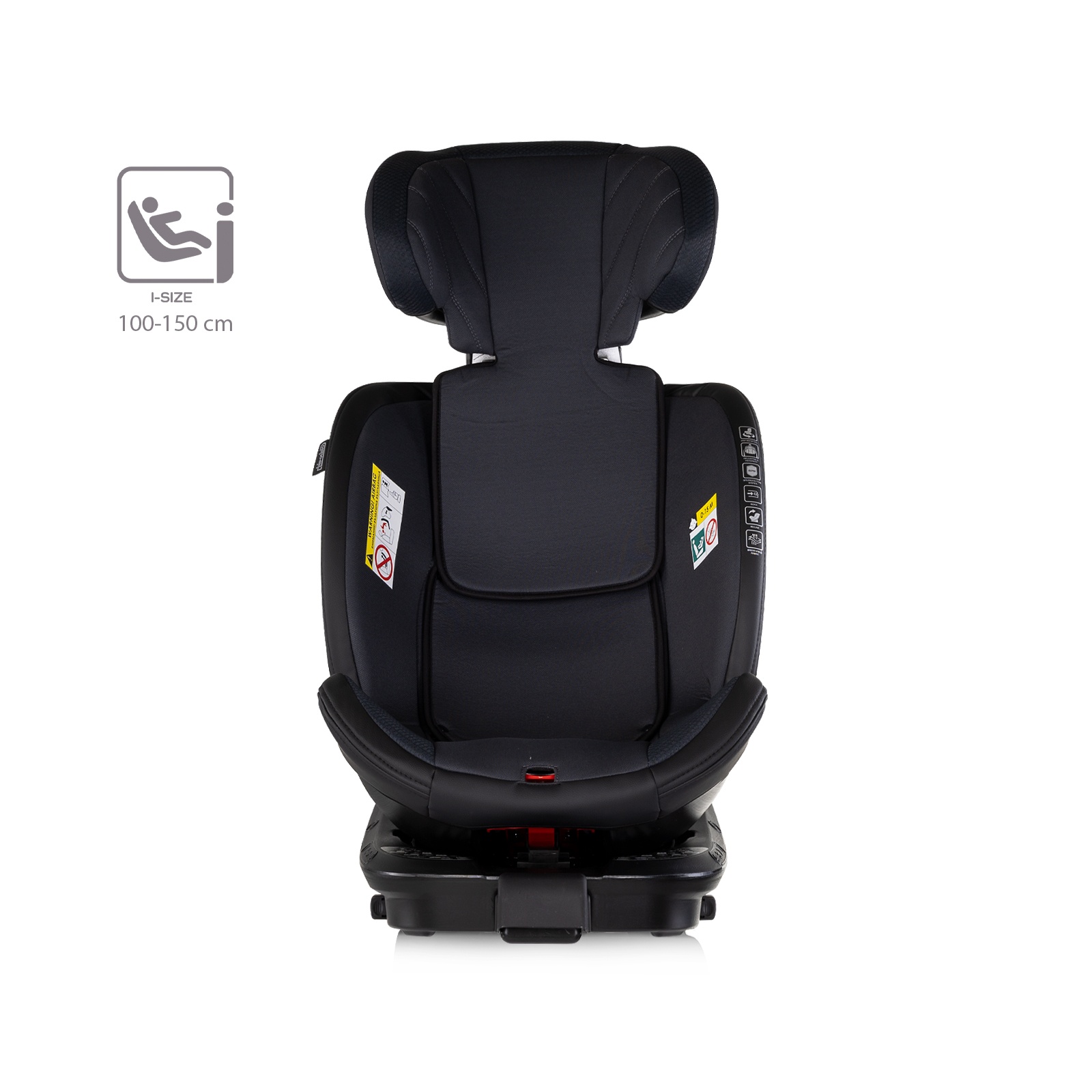 Столче за кола Chipolino Hypnotic Plus i-Size 40–150 см, тъмносиво — снимка 11