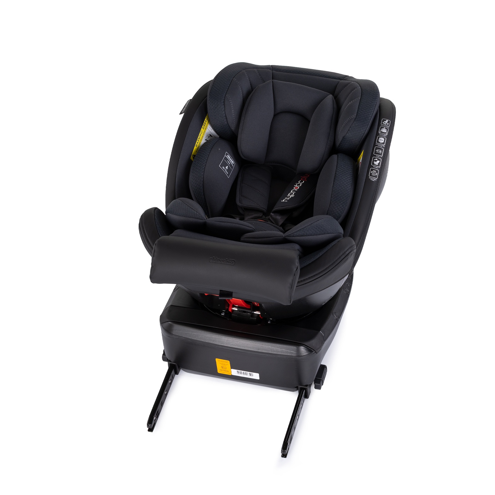 Столче за кола Chipolino Hypnotic Plus i-Size 40–150 см, тъмносиво — снимка 12