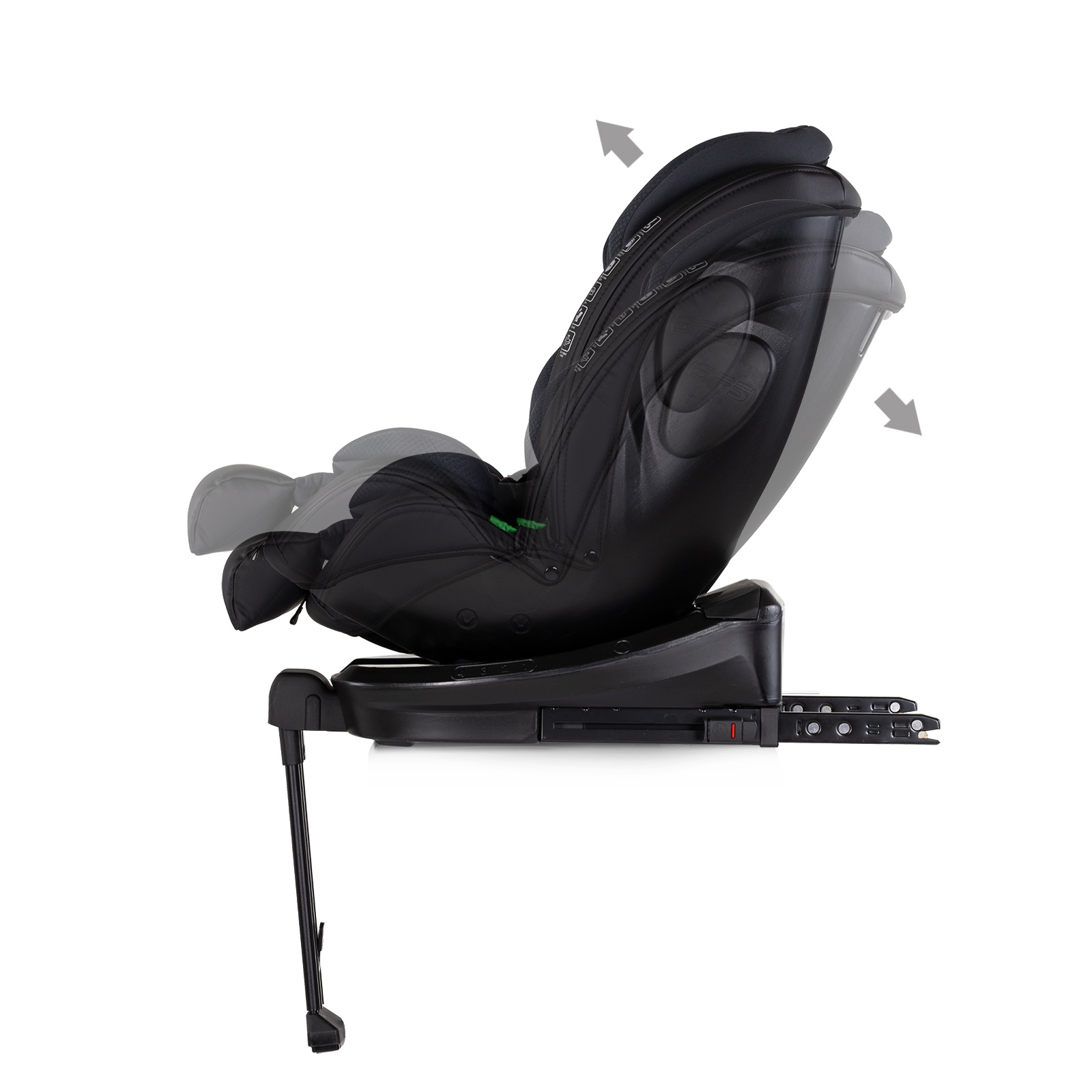 Столче за кола Chipolino Hypnotic Plus i-Size 40–150 см, тъмносиво — снимка 6