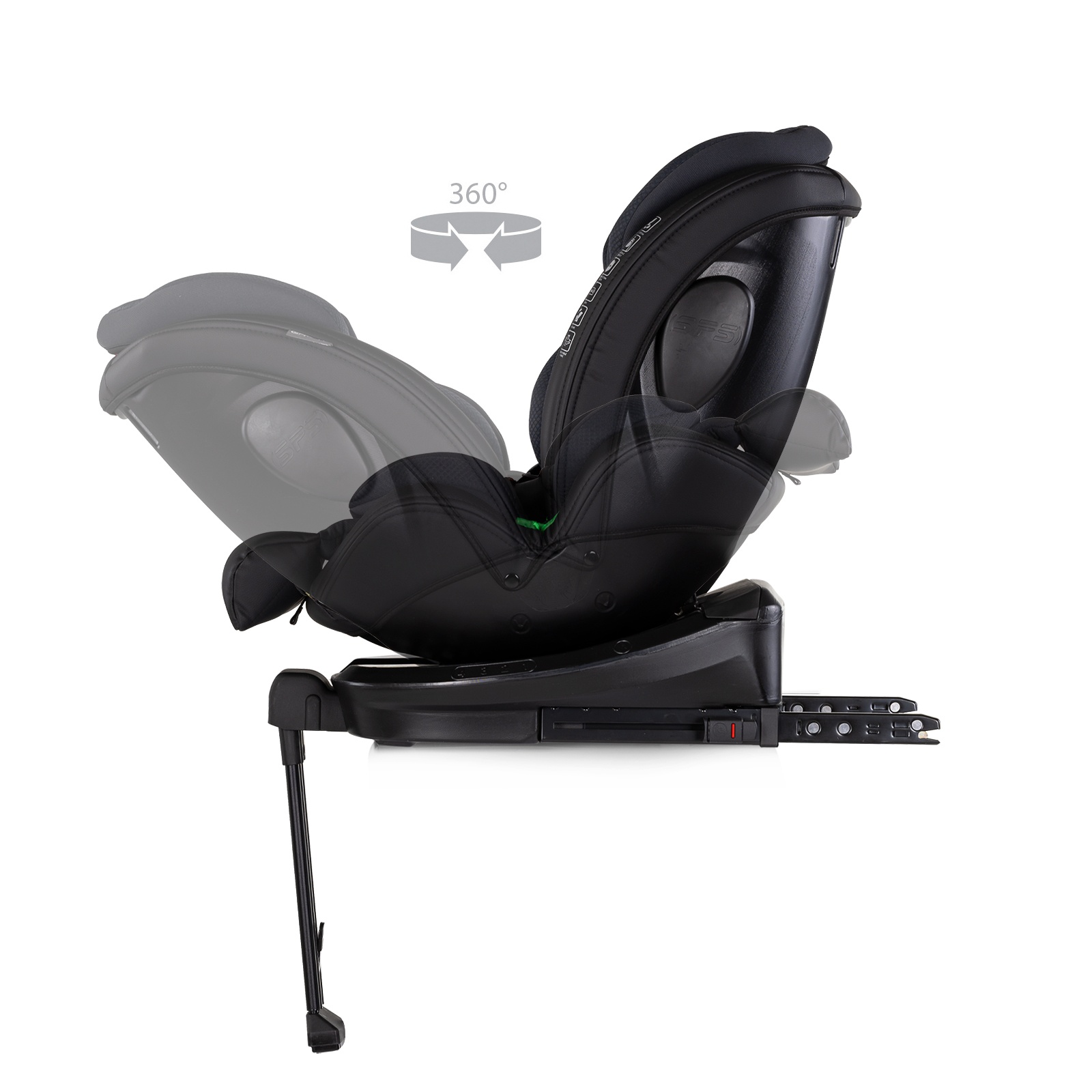 Столче за кола Chipolino Hypnotic Plus i-Size 40–150 см, тъмносиво — снимка 8
