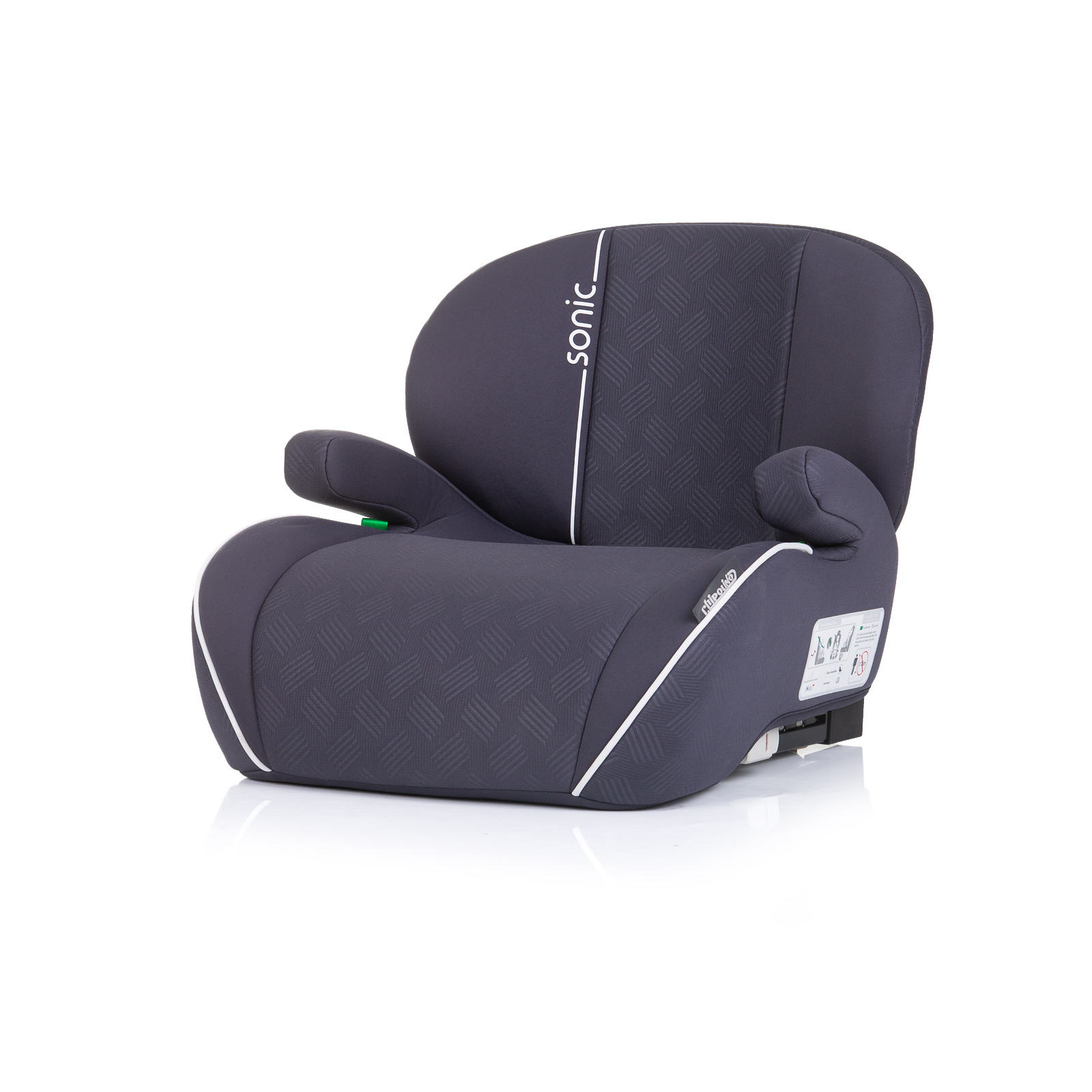 Столче за кола Chipolino Sonic i-Size 125–150 см, антрацит