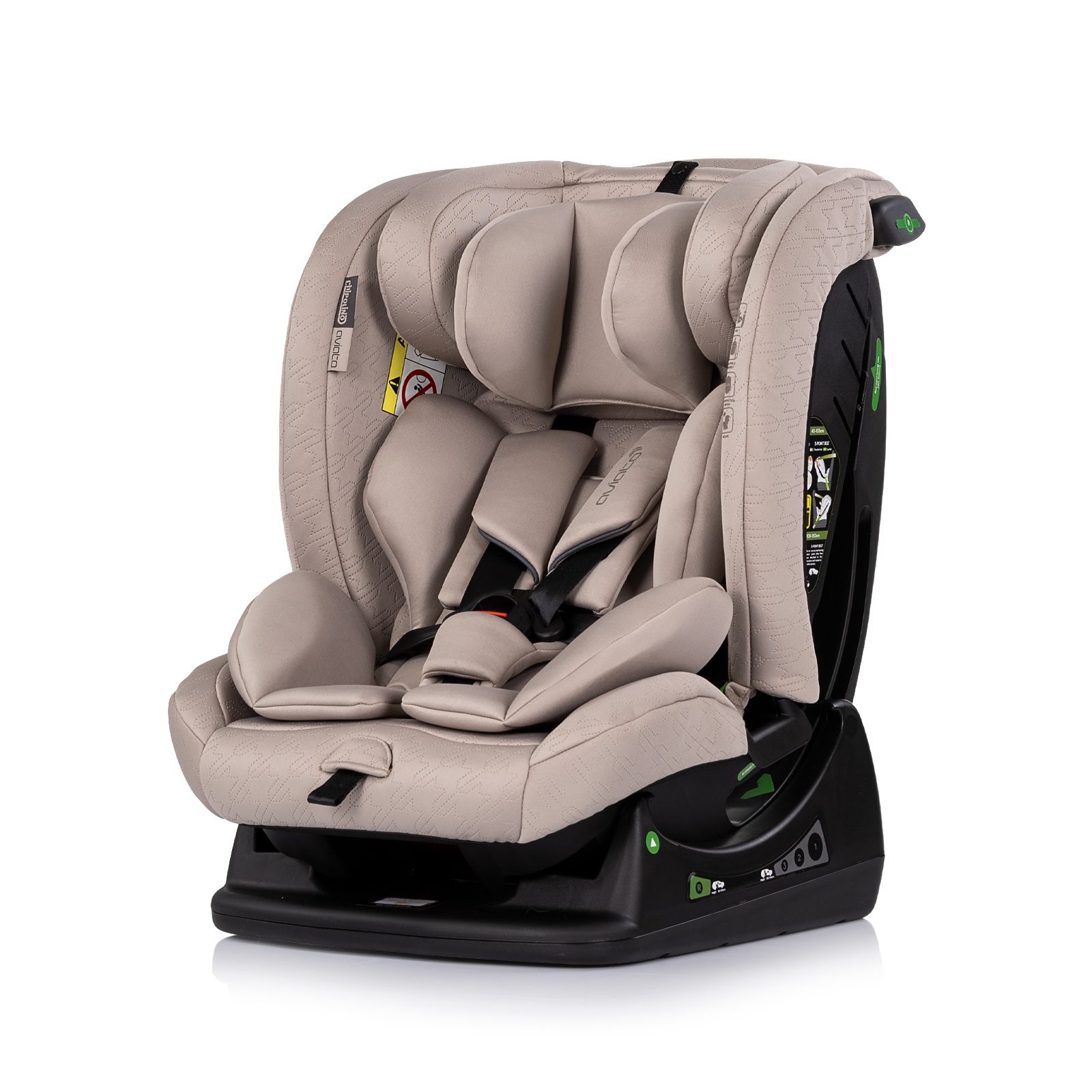 Столче за кола Chipolino Aviato i-Size 40–150 см, тирамису