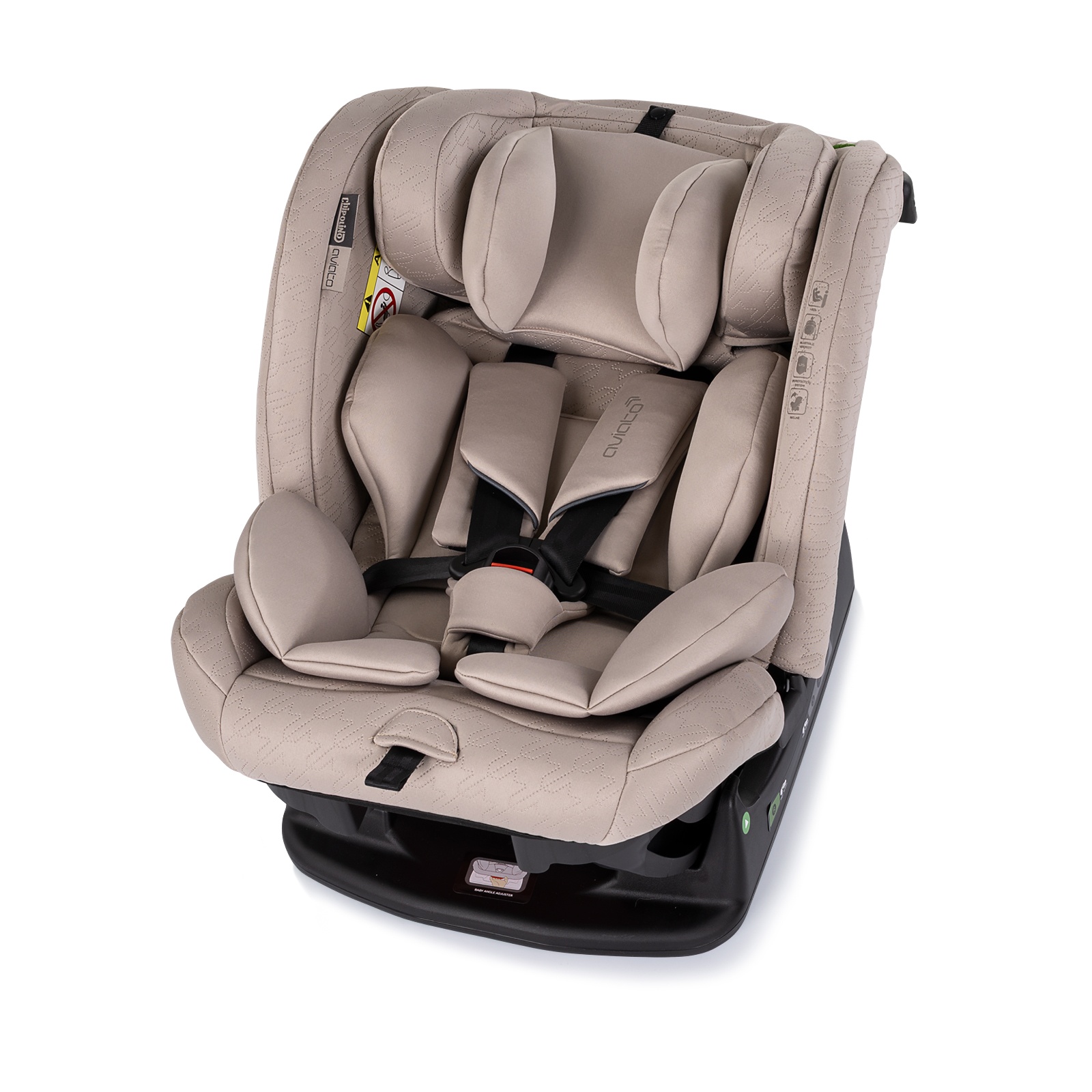Столче за кола Chipolino Aviato i-Size 40–150 см, тирамису