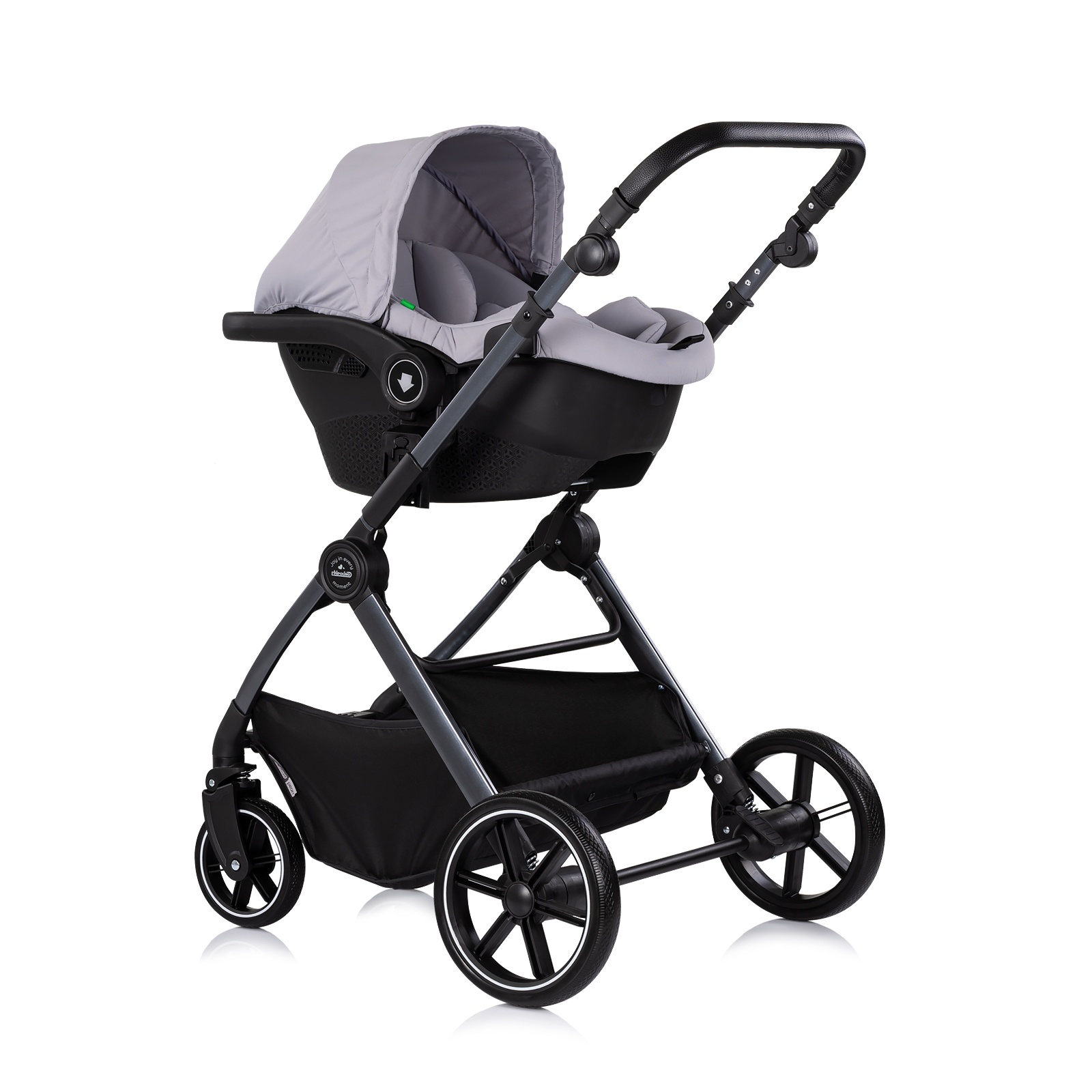 Детска количка 2 в 1 Chipolino Pearl до 22 кг, платина