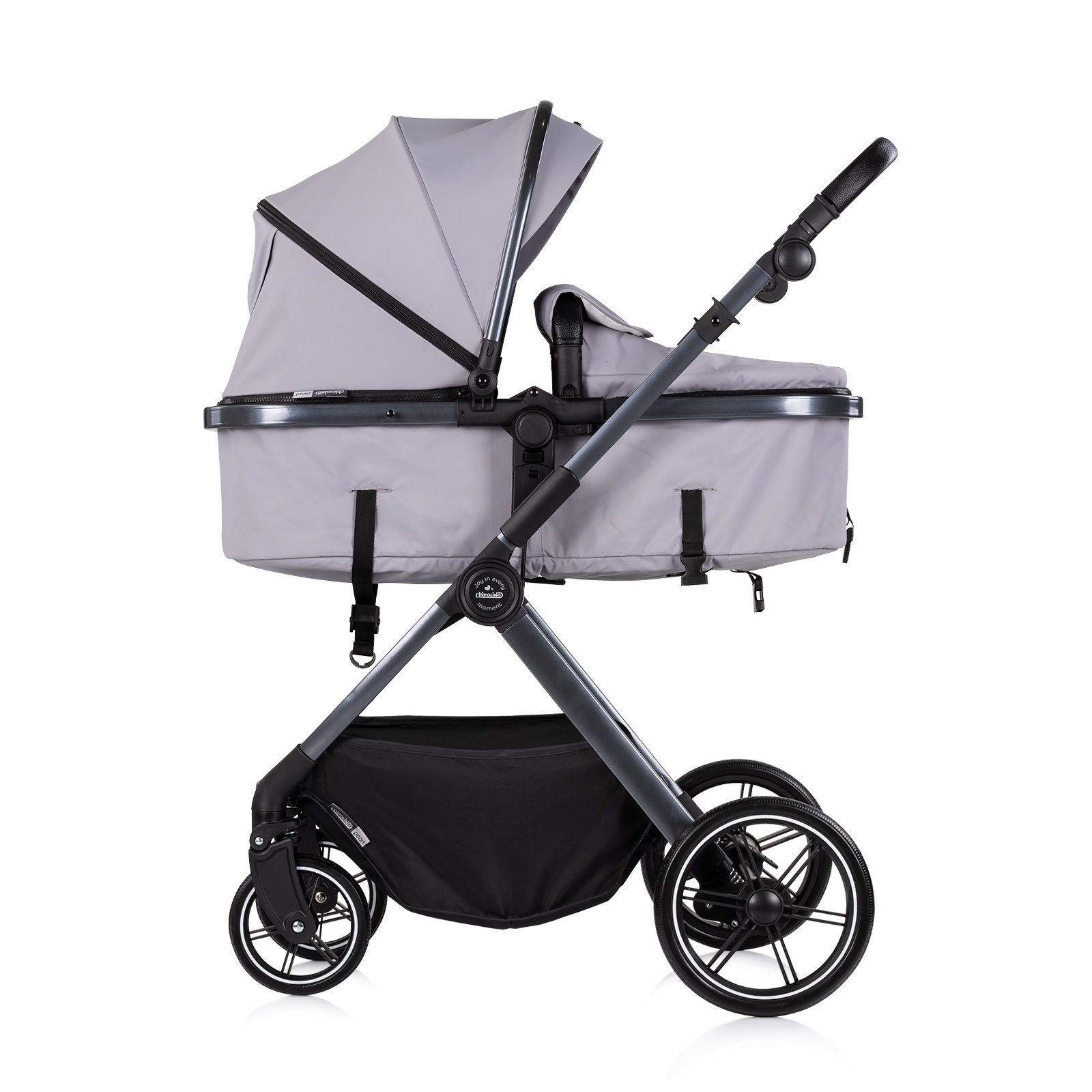 Детска количка 2 в 1 Chipolino Pearl до 22 кг, платина