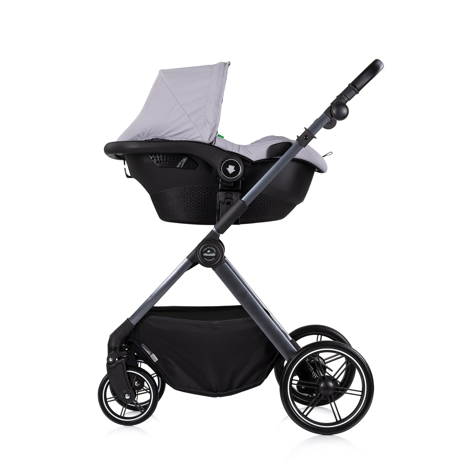 Детска количка 2 в 1 Chipolino Pearl до 22 кг, платина