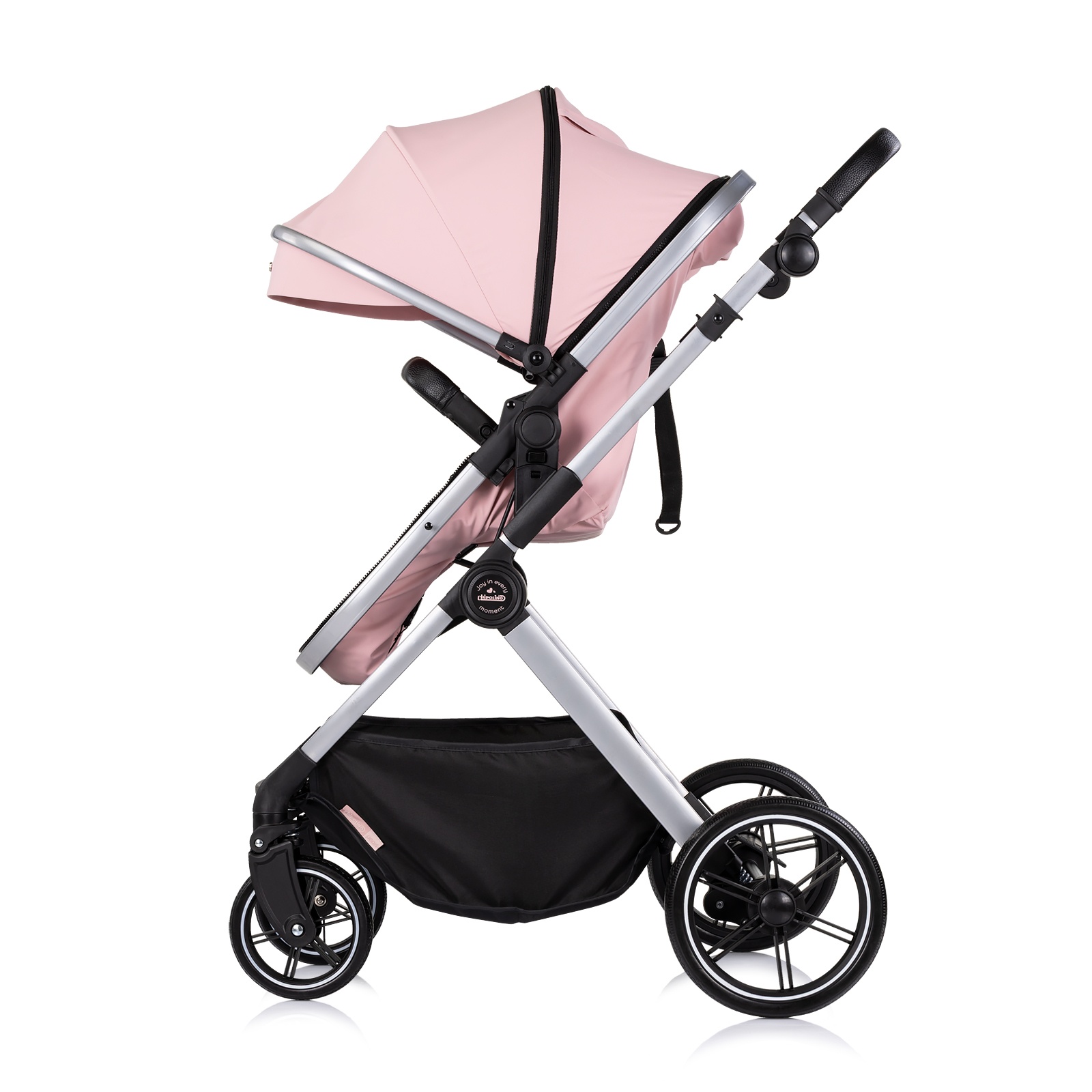Детска количка 2 в 1 Chipolino Pearl до 22 кг, розова пудра