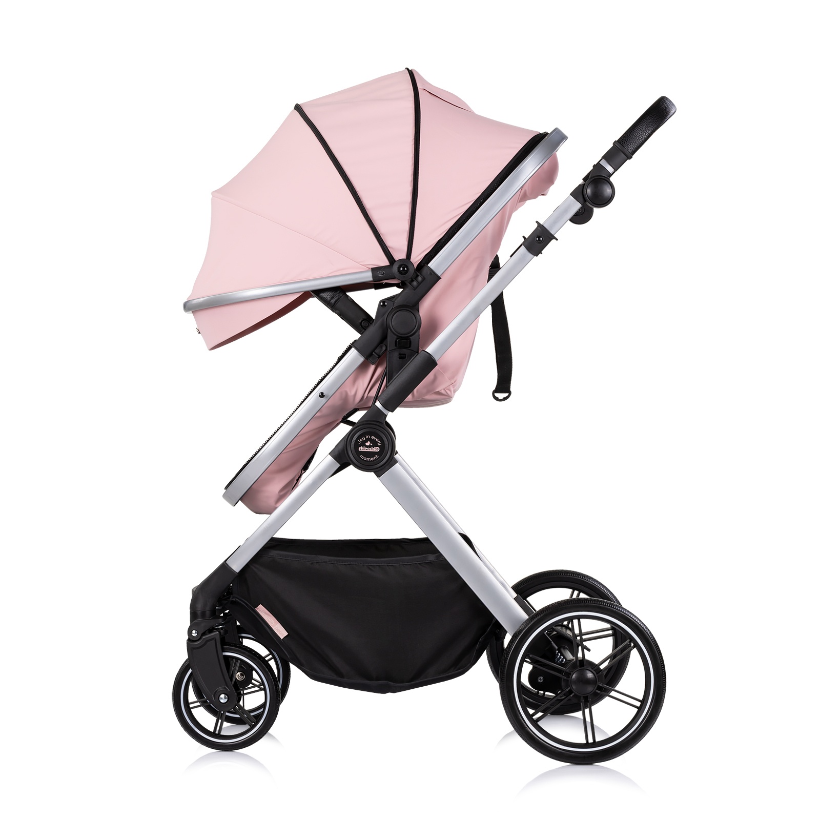 Детска количка 2 в 1 Chipolino Pearl до 22 кг, розова пудра