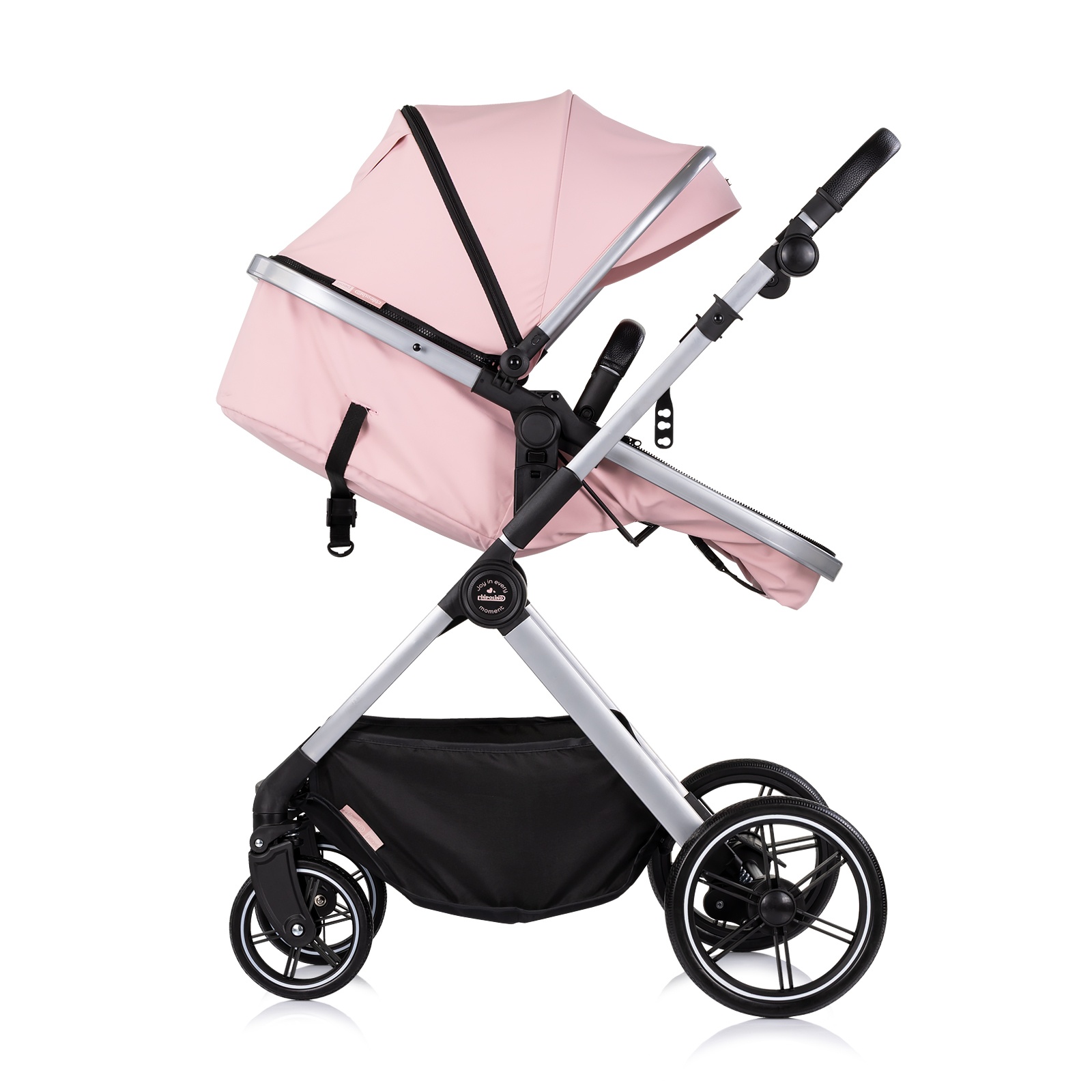 Детска количка 2 в 1 Chipolino Pearl до 22 кг, розова пудра