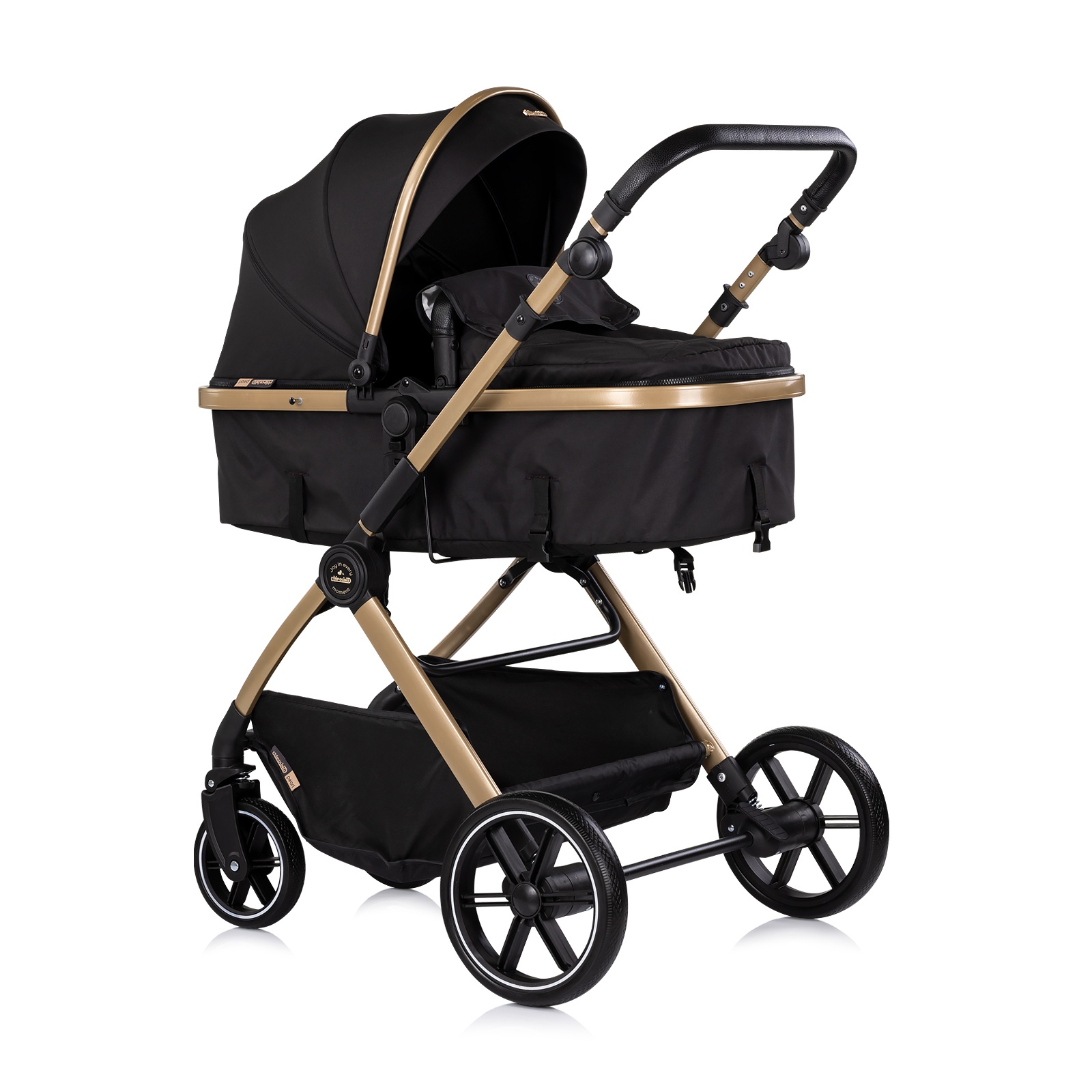 Детска количка 2 в 1 Chipolino Pearl до 22 кг, черна