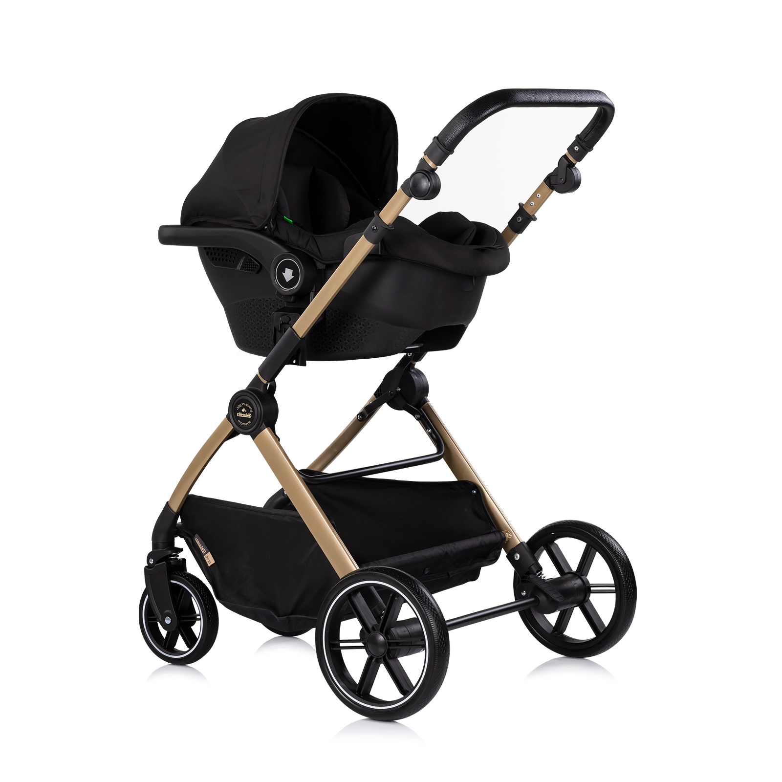 Детска количка 2 в 1 Chipolino Pearl до 22 кг, черна