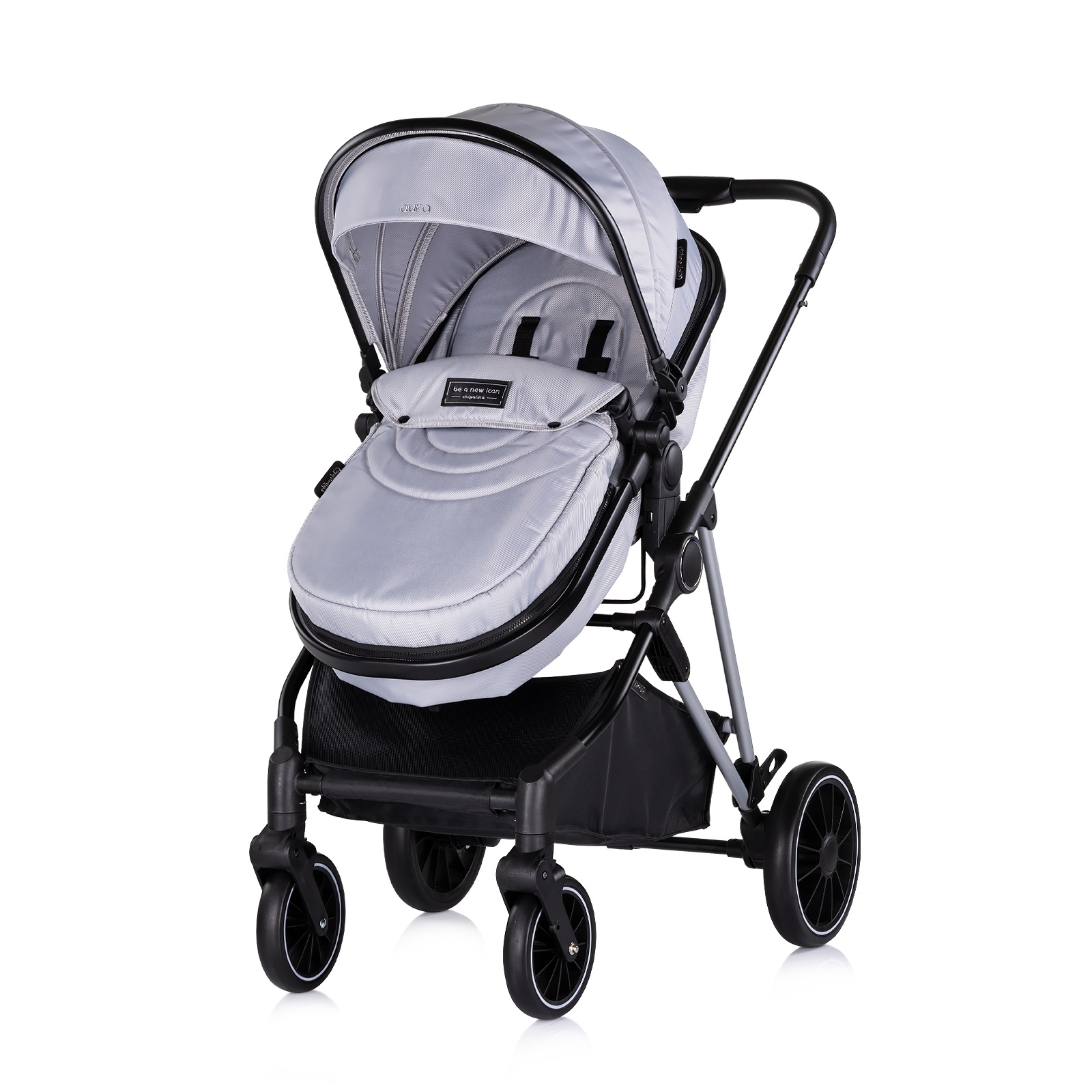 Детска количка Chipolino Aura до 22 кг, облачно сиво